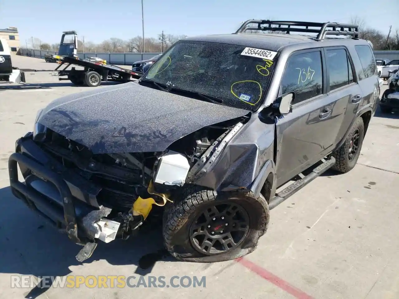 2 Photograph of a damaged car JTENU5JR2M5967914 TOYOTA 4RUNNER 2021