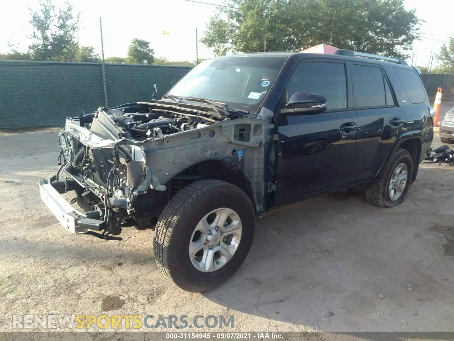 2 Photograph of a damaged car JTENU5JR3M5840668 TOYOTA 4RUNNER 2021