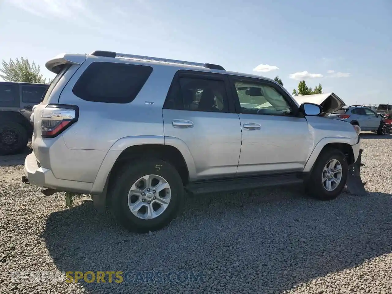 3 fotografías del automóvil dañado JTENU5JR3M5906670 TOYOTA 4RUNNER 2021
