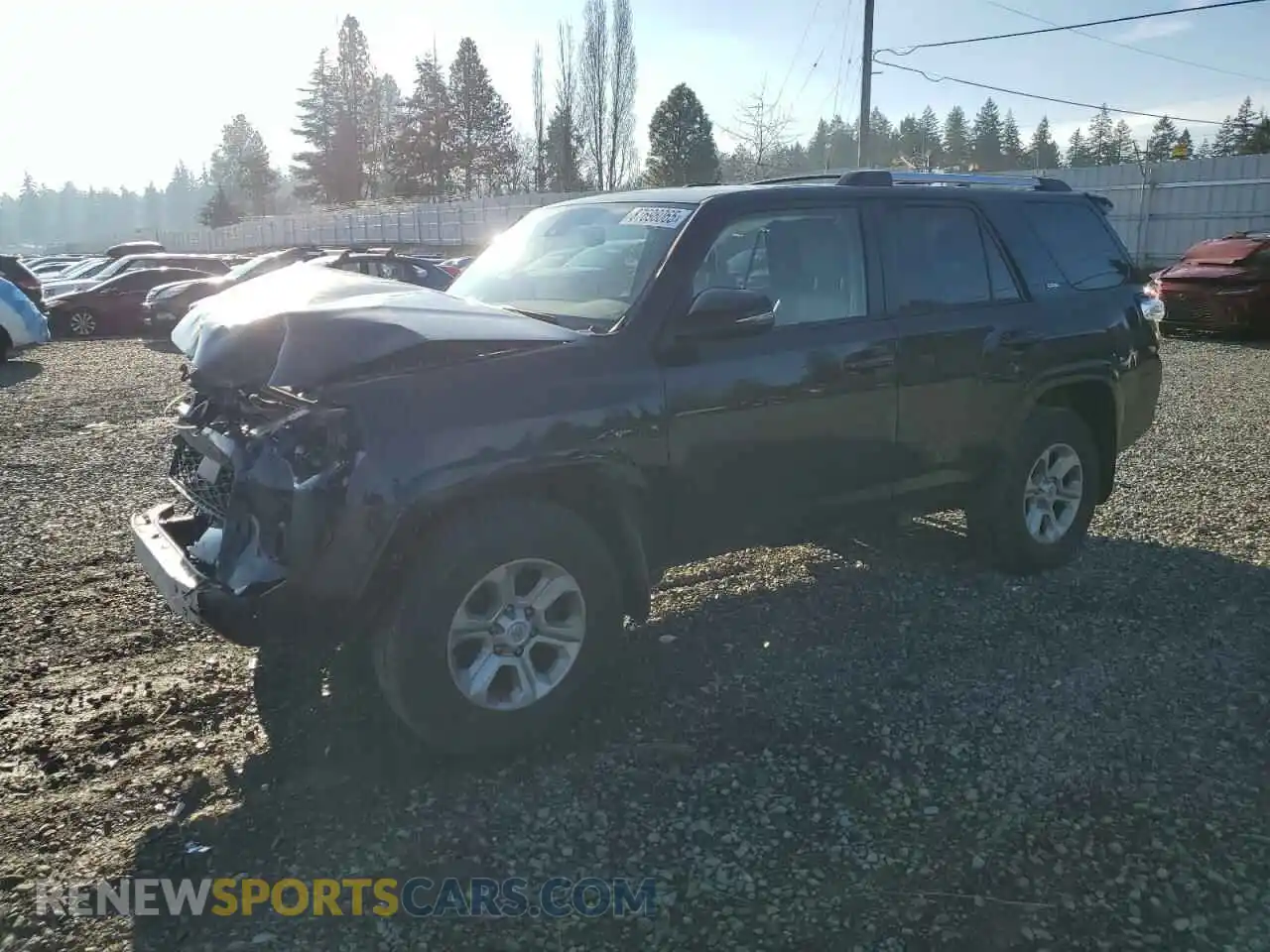 1 Photograph of a damaged car JTENU5JR4M5963282 TOYOTA 4RUNNER 2021