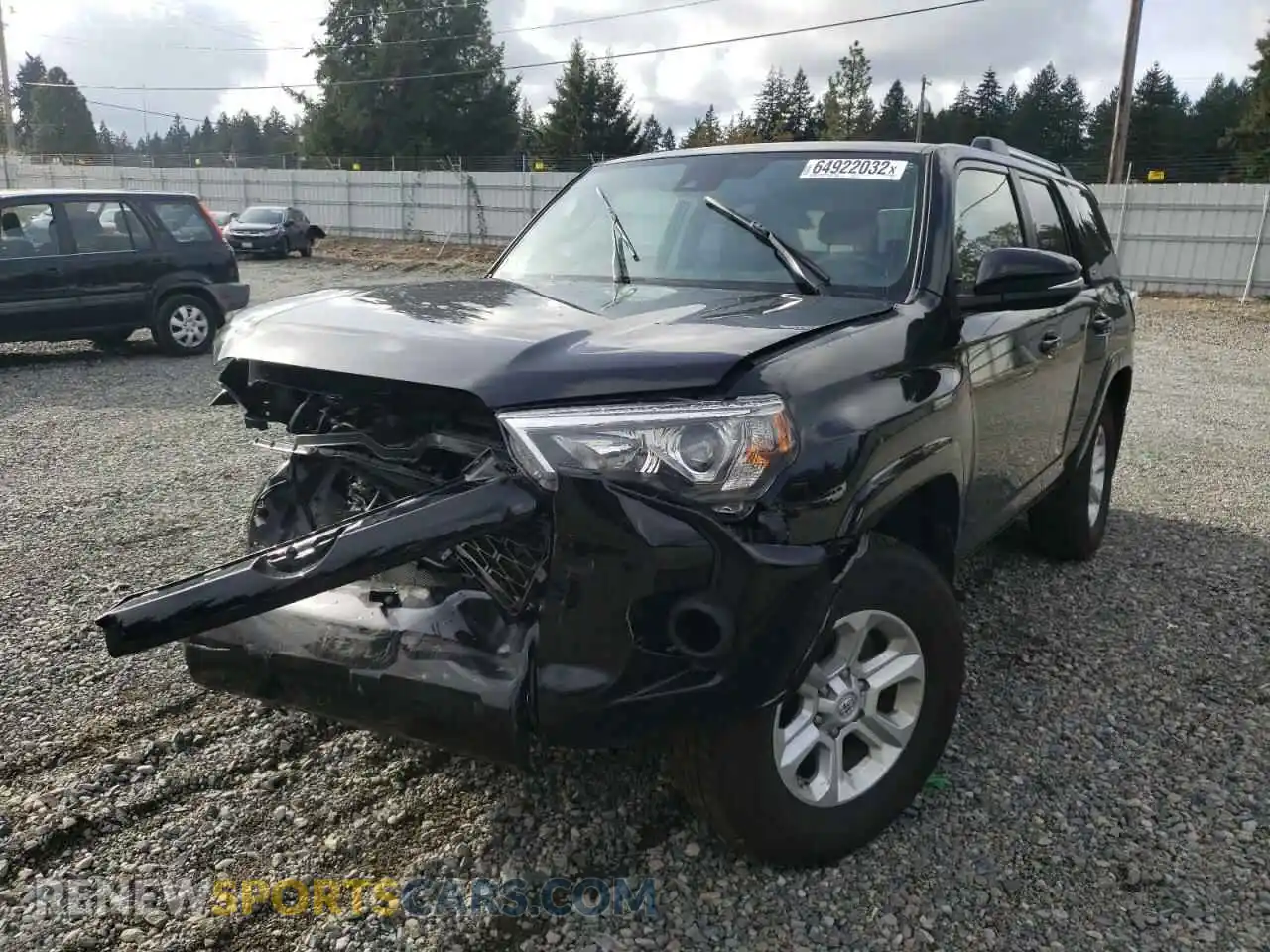 2 Photograph of a damaged car JTENU5JR5M5845001 TOYOTA 4RUNNER 2021
