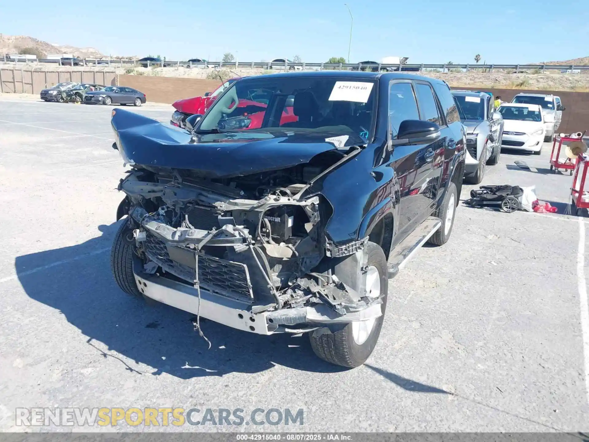 2 Photograph of a damaged car JTENU5JR5M5892447 TOYOTA 4RUNNER 2021