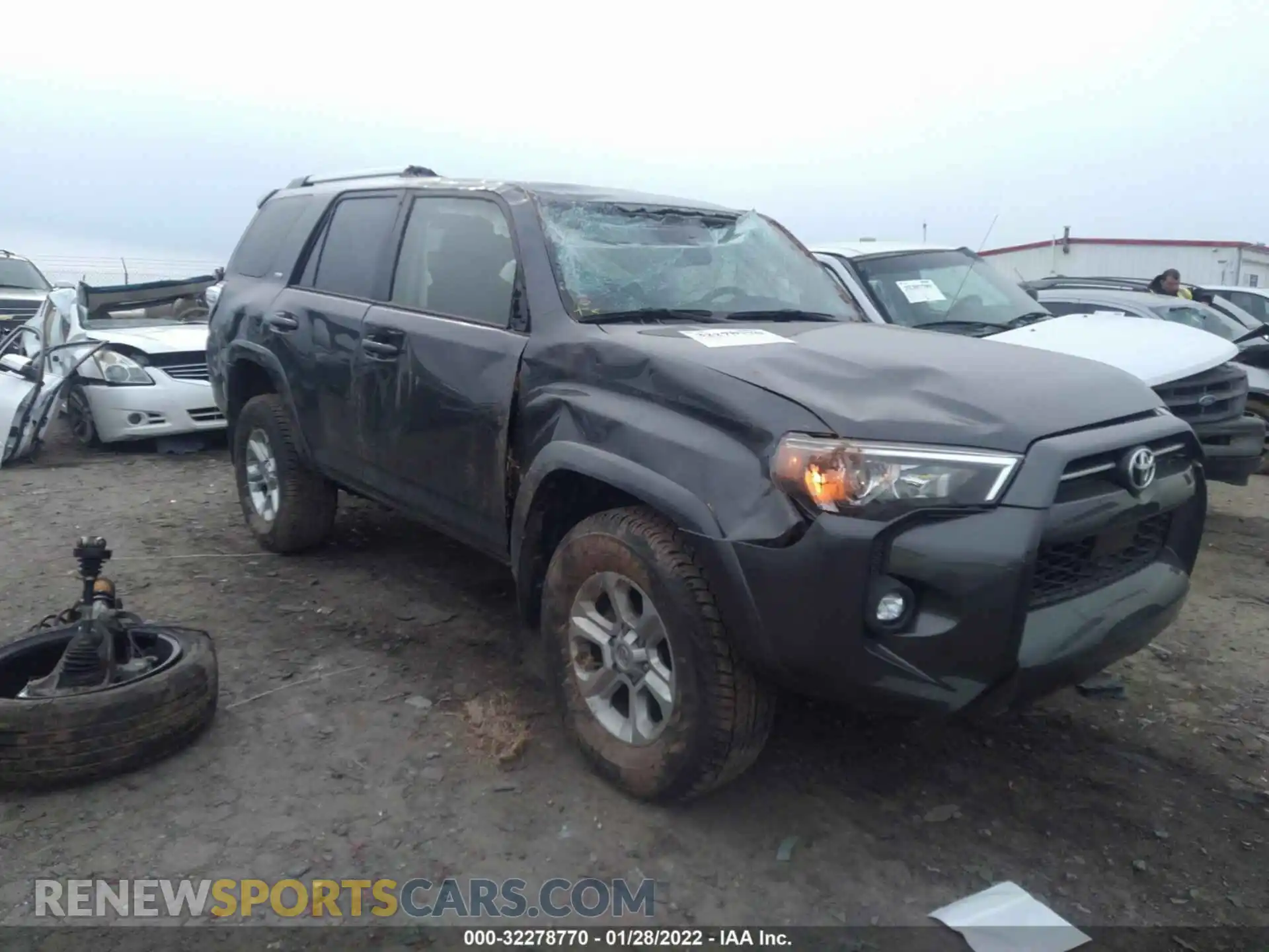1 Photograph of a damaged car JTENU5JR7M5882325 TOYOTA 4RUNNER 2021