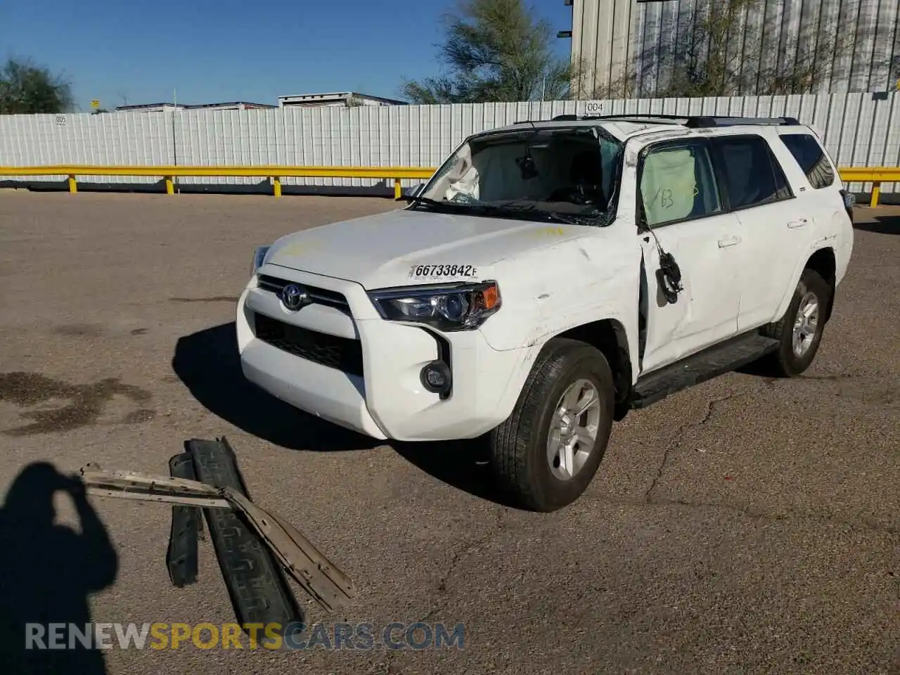 2 Photograph of a damaged car JTENU5JR8M5912321 TOYOTA 4RUNNER 2021