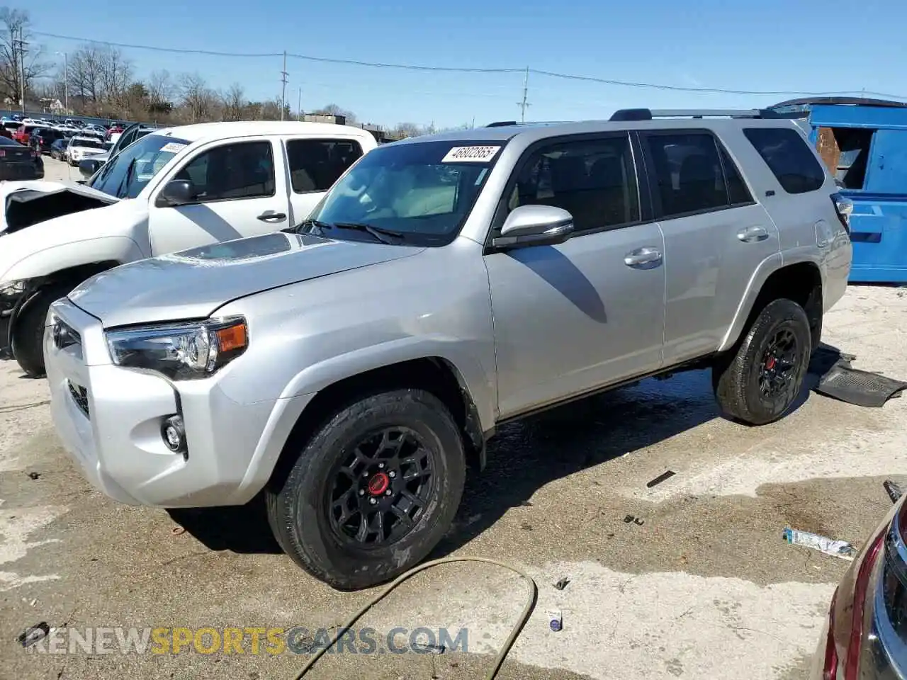 1 Photograph of a damaged car JTENU5JR9M5880589 TOYOTA 4RUNNER 2021