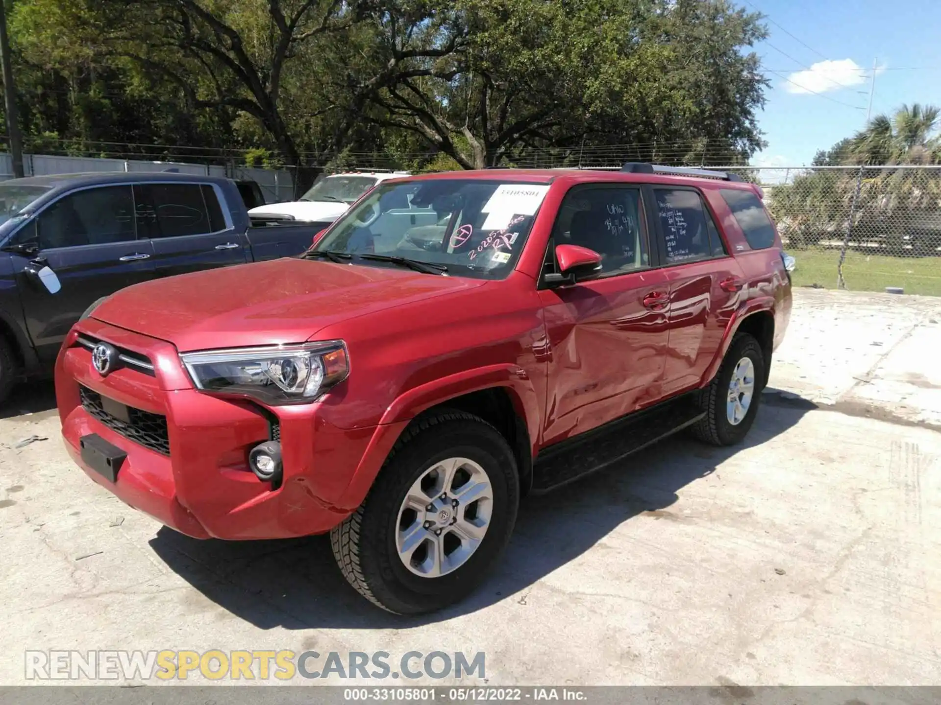 2 Photograph of a damaged car JTENU5JR9M5919861 TOYOTA 4RUNNER 2021