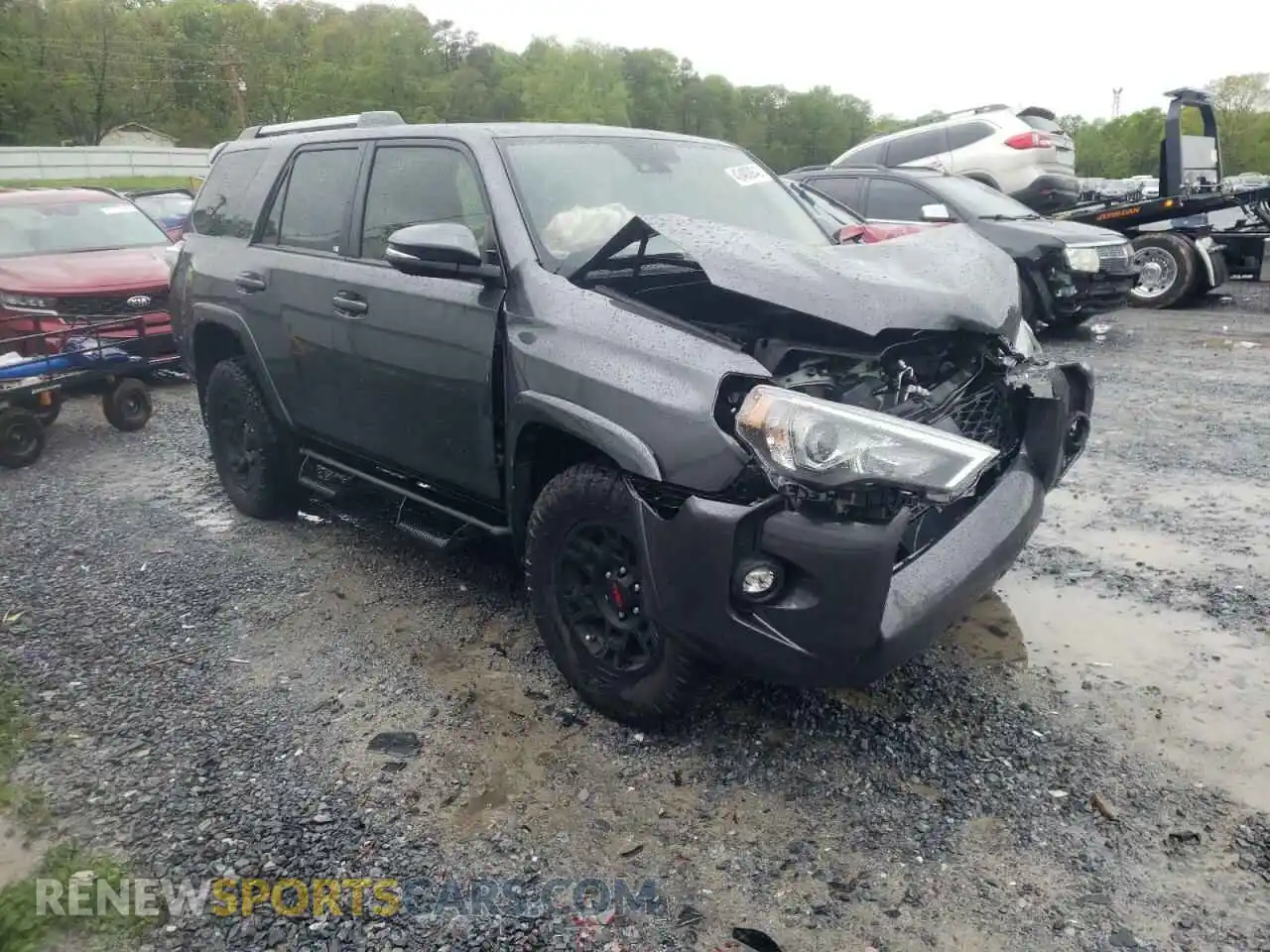1 Photograph of a damaged car JTENU5JRXM5962914 TOYOTA 4RUNNER 2021