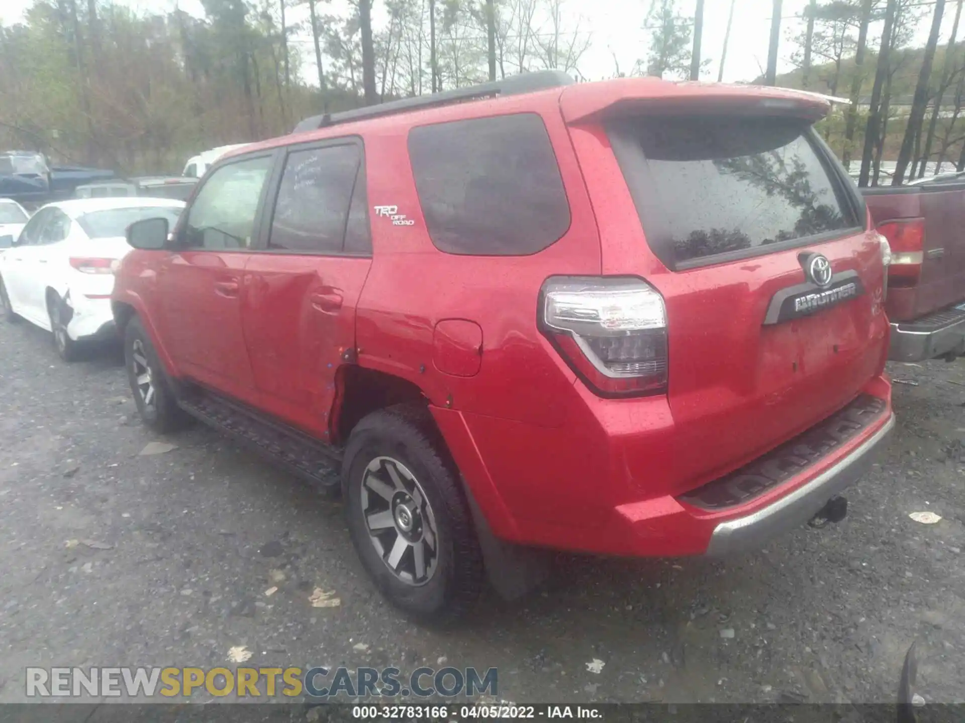 3 Фотография поврежденного автомобиля JTEPU5JR2M5930435 TOYOTA 4RUNNER 2021