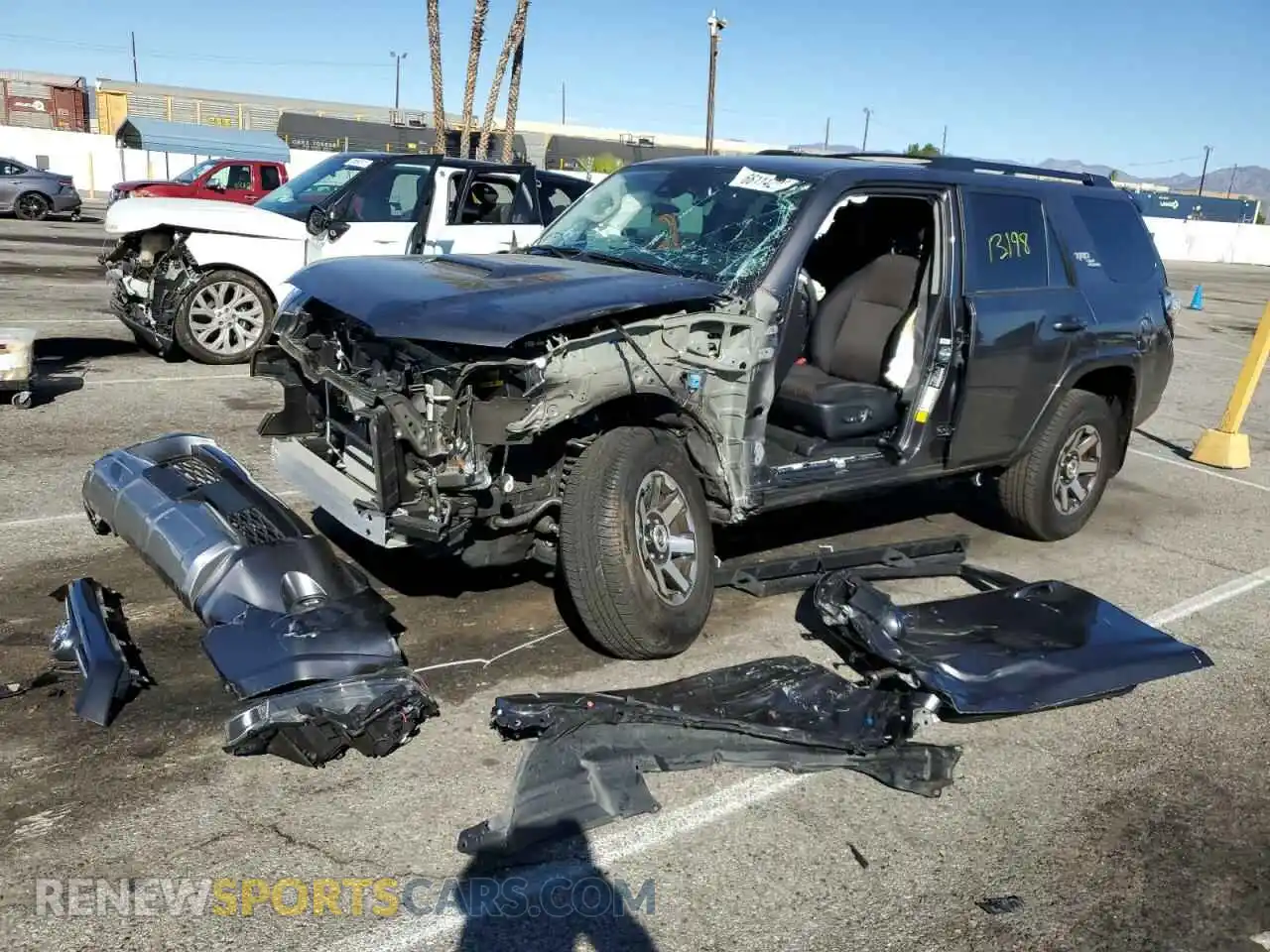 2 Photograph of a damaged car JTEPU5JR4M5966773 TOYOTA 4RUNNER 2021