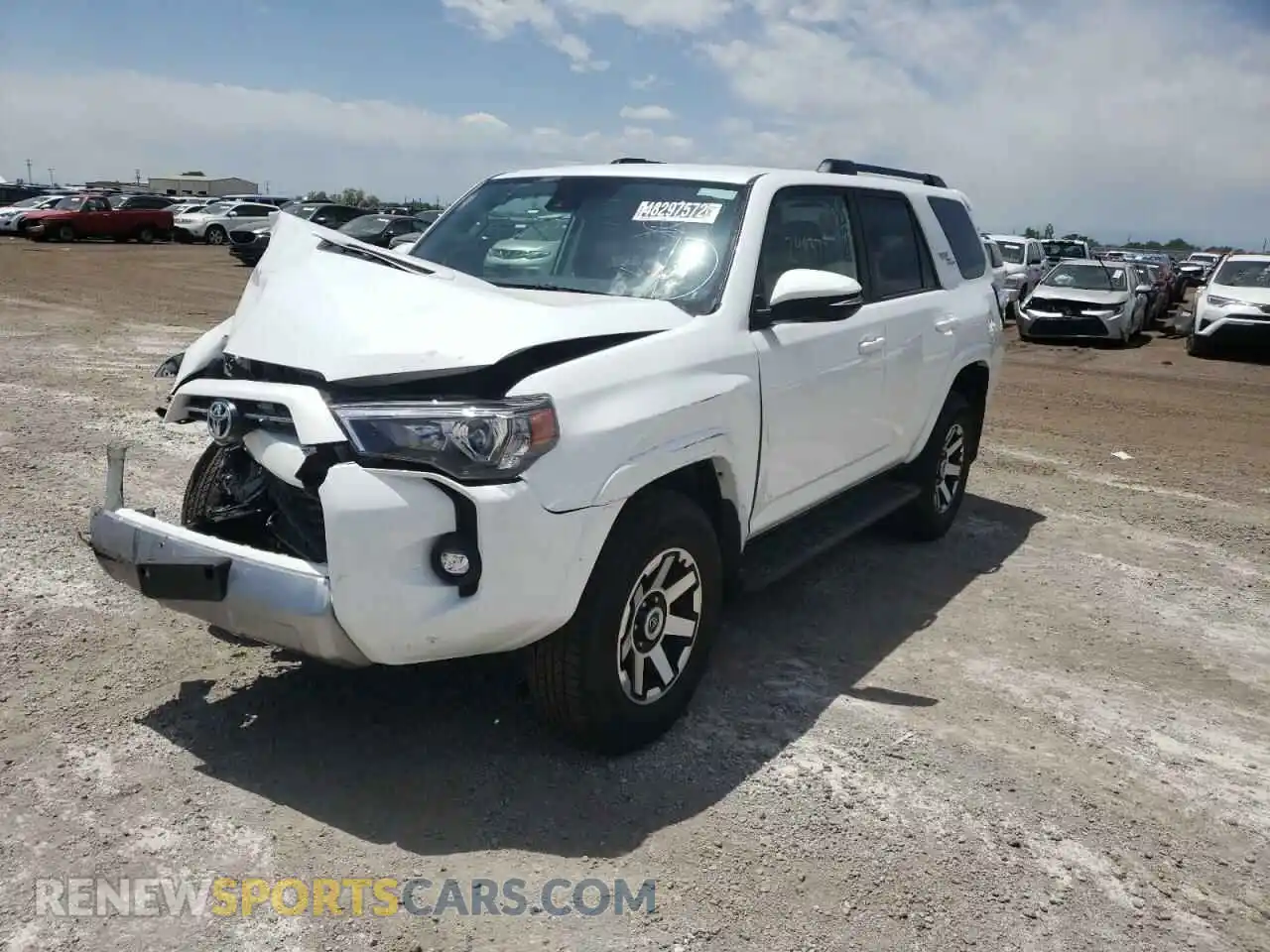 2 Photograph of a damaged car JTERU5JR0M5935299 TOYOTA 4RUNNER 2021