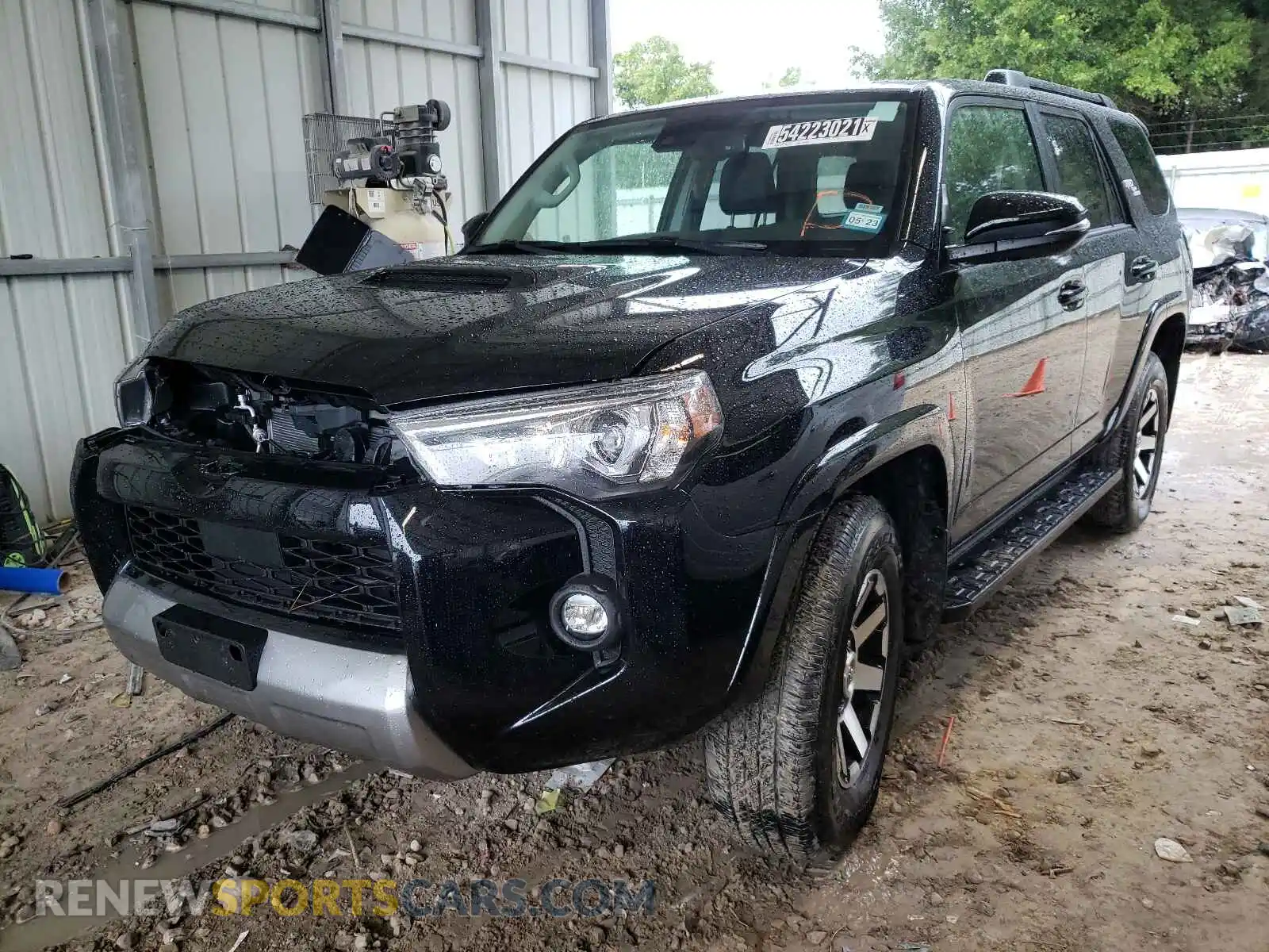 2 fotografías del automóvil dañado JTERU5JR1M5930273 TOYOTA 4RUNNER 2021