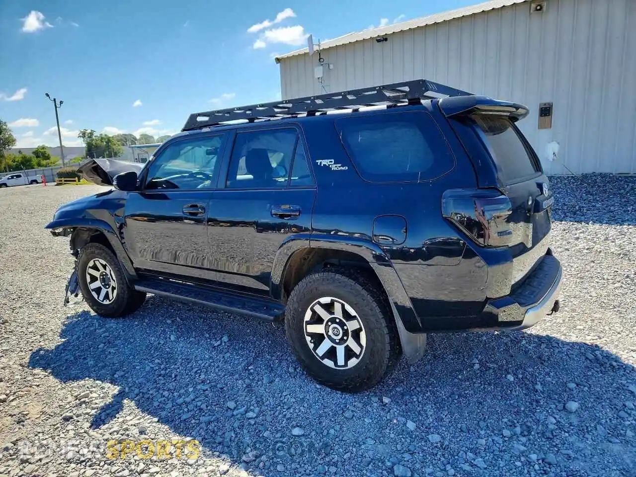 2 fotografías del automóvil dañado JTERU5JR1M5931858 TOYOTA 4RUNNER 2021