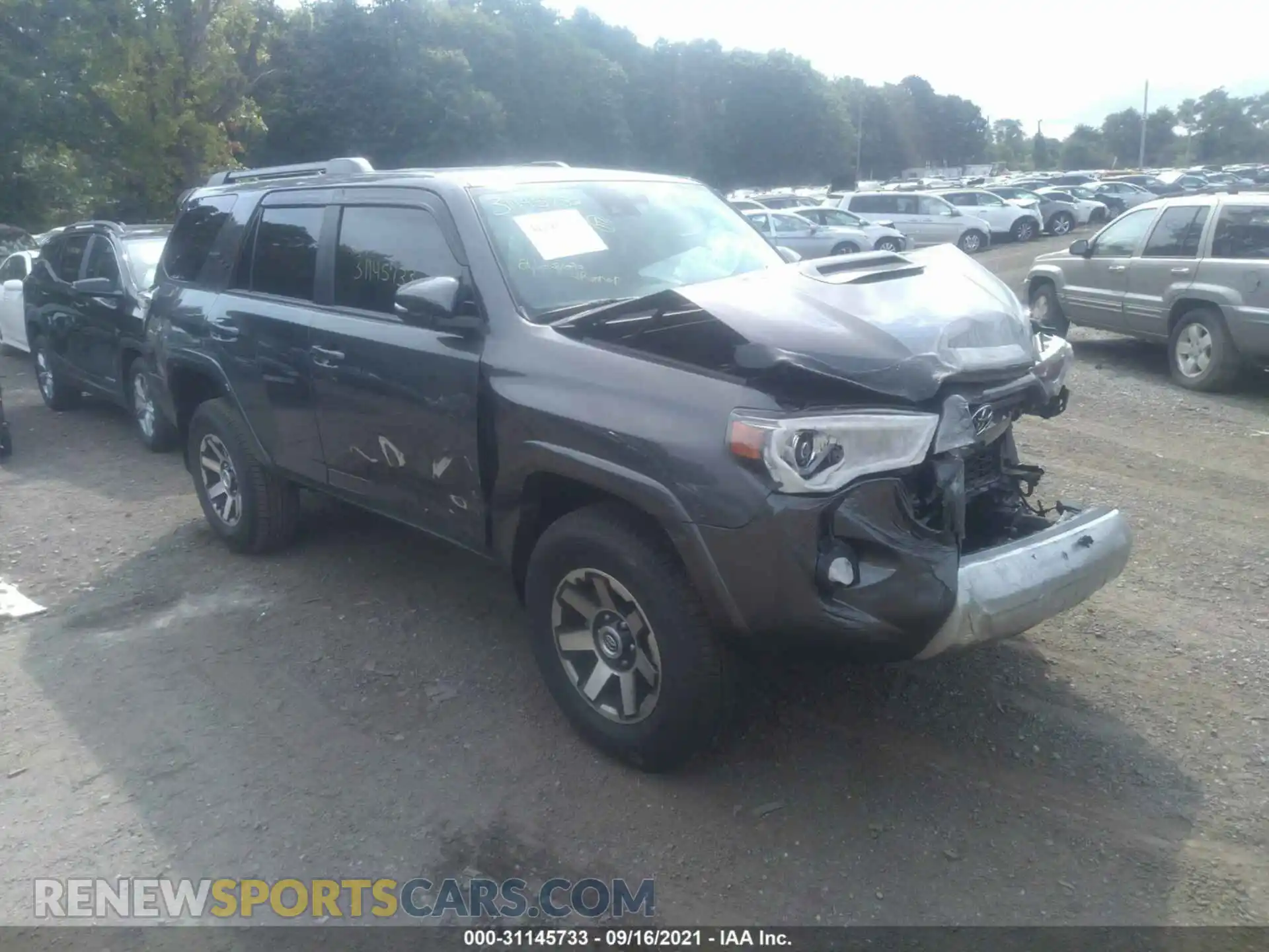 1 Photograph of a damaged car JTERU5JR2M5875347 TOYOTA 4RUNNER 2021