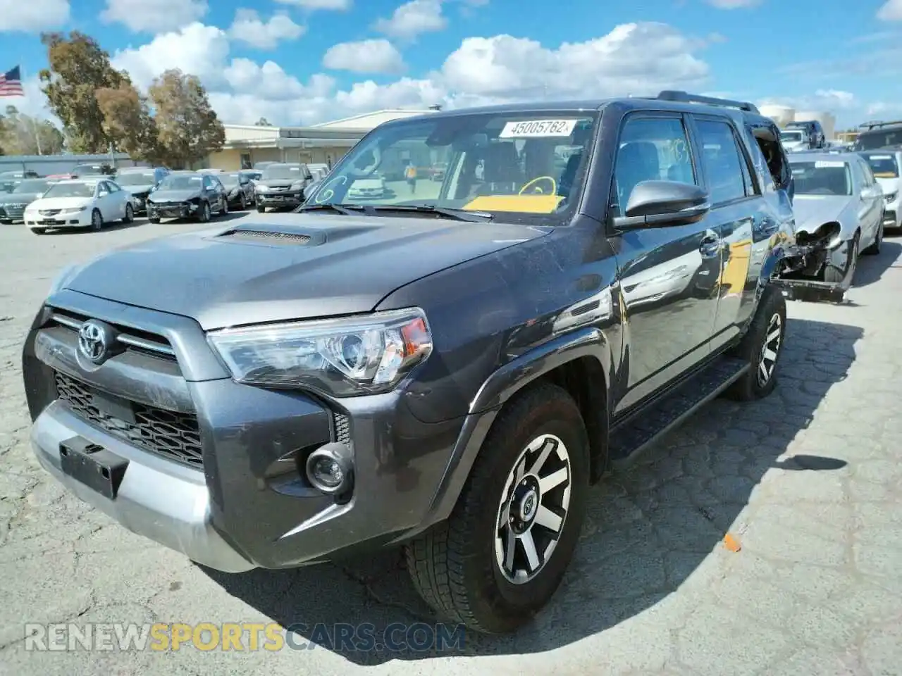 2 Фотография поврежденного автомобиля JTERU5JR2M5892102 TOYOTA 4RUNNER 2021