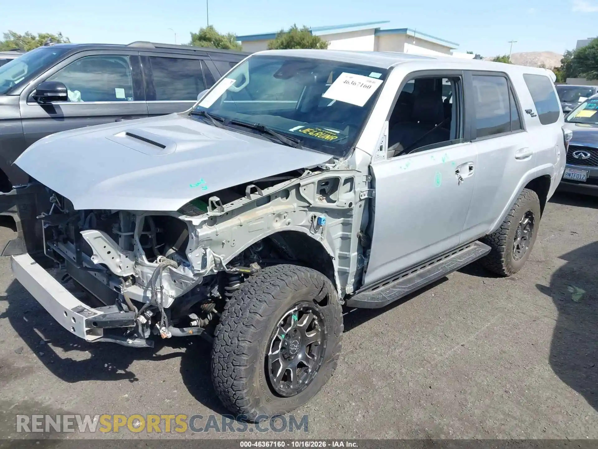 2 Фотография поврежденного автомобиля JTERU5JR3M5913085 TOYOTA 4RUNNER 2021