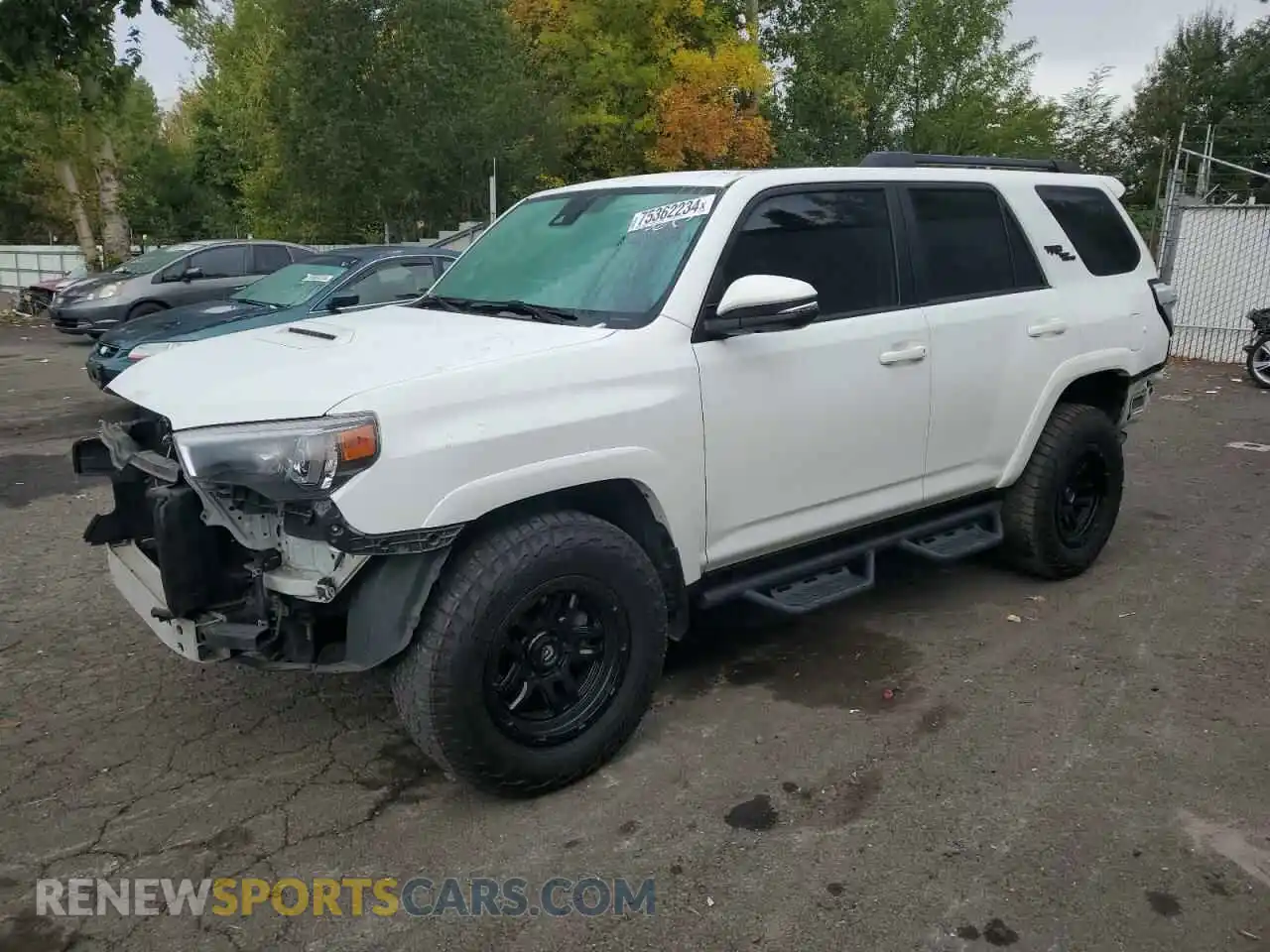 1 Photograph of a damaged car JTERU5JR3M5958088 TOYOTA 4RUNNER 2021
