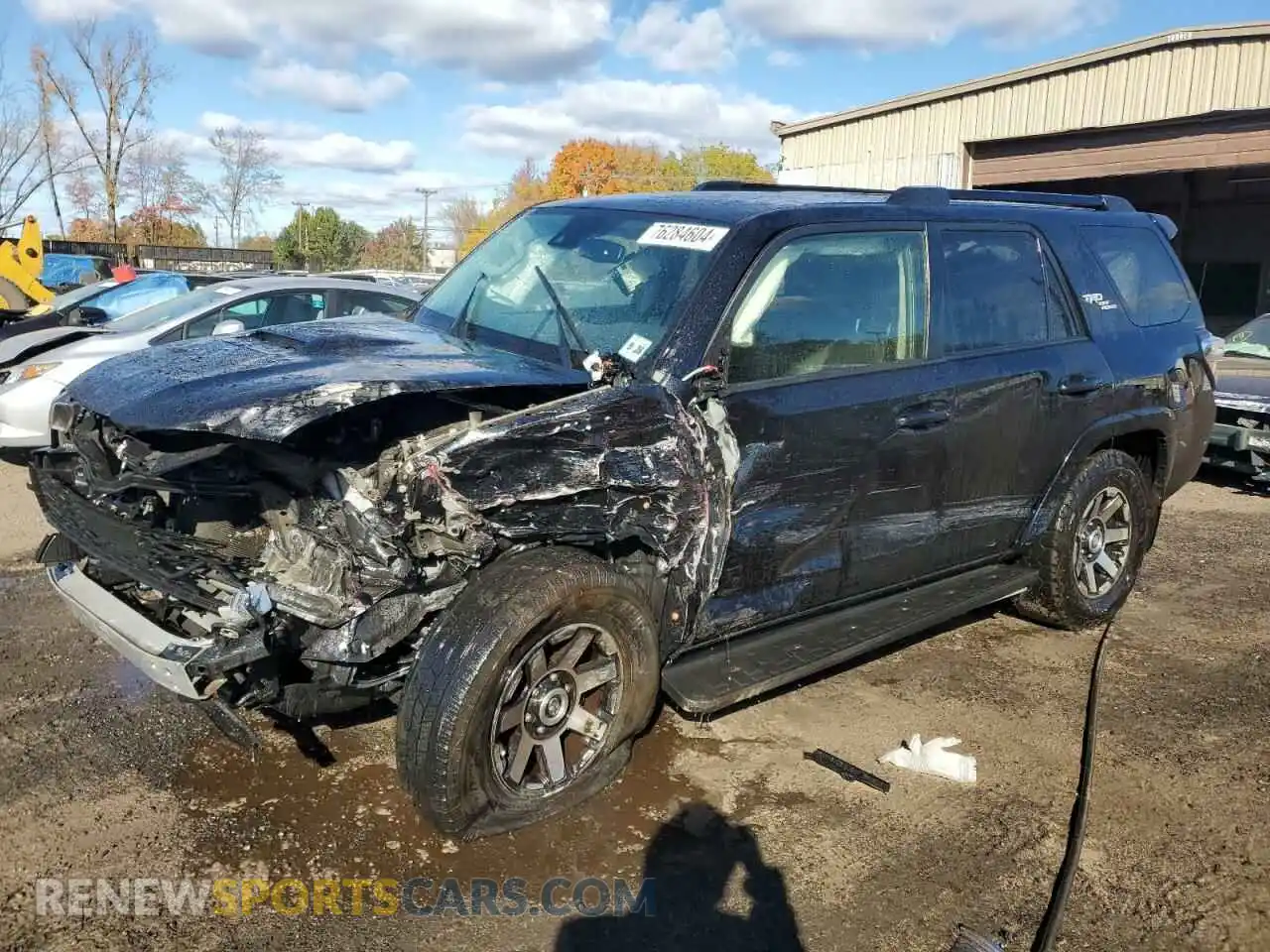 1 Photograph of a damaged car JTERU5JR4M5926718 TOYOTA 4RUNNER 2021