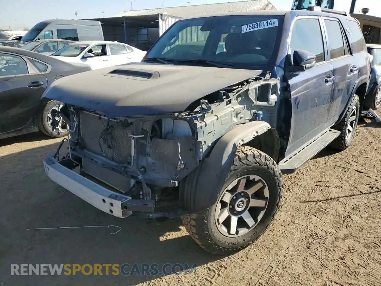 1 Photograph of a damaged car JTERU5JR5M5846649 TOYOTA 4RUNNER 2021