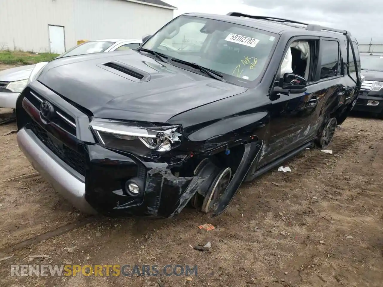 2 Фотография поврежденного автомобиля JTERU5JR7M5888319 TOYOTA 4RUNNER 2021
