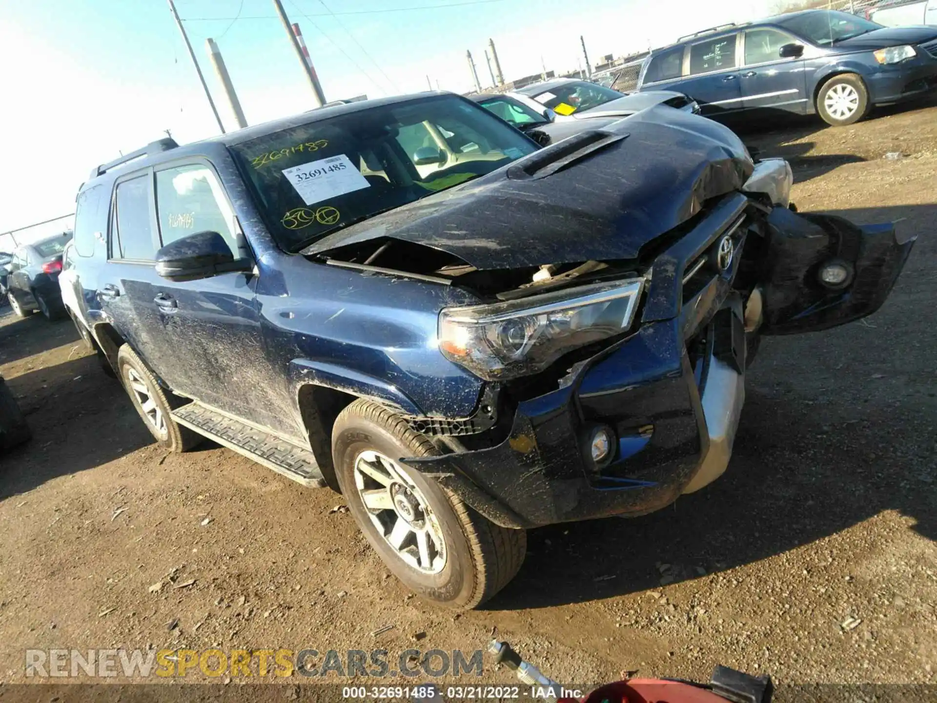 1 Photograph of a damaged car JTERU5JR8M5863638 TOYOTA 4RUNNER 2021
