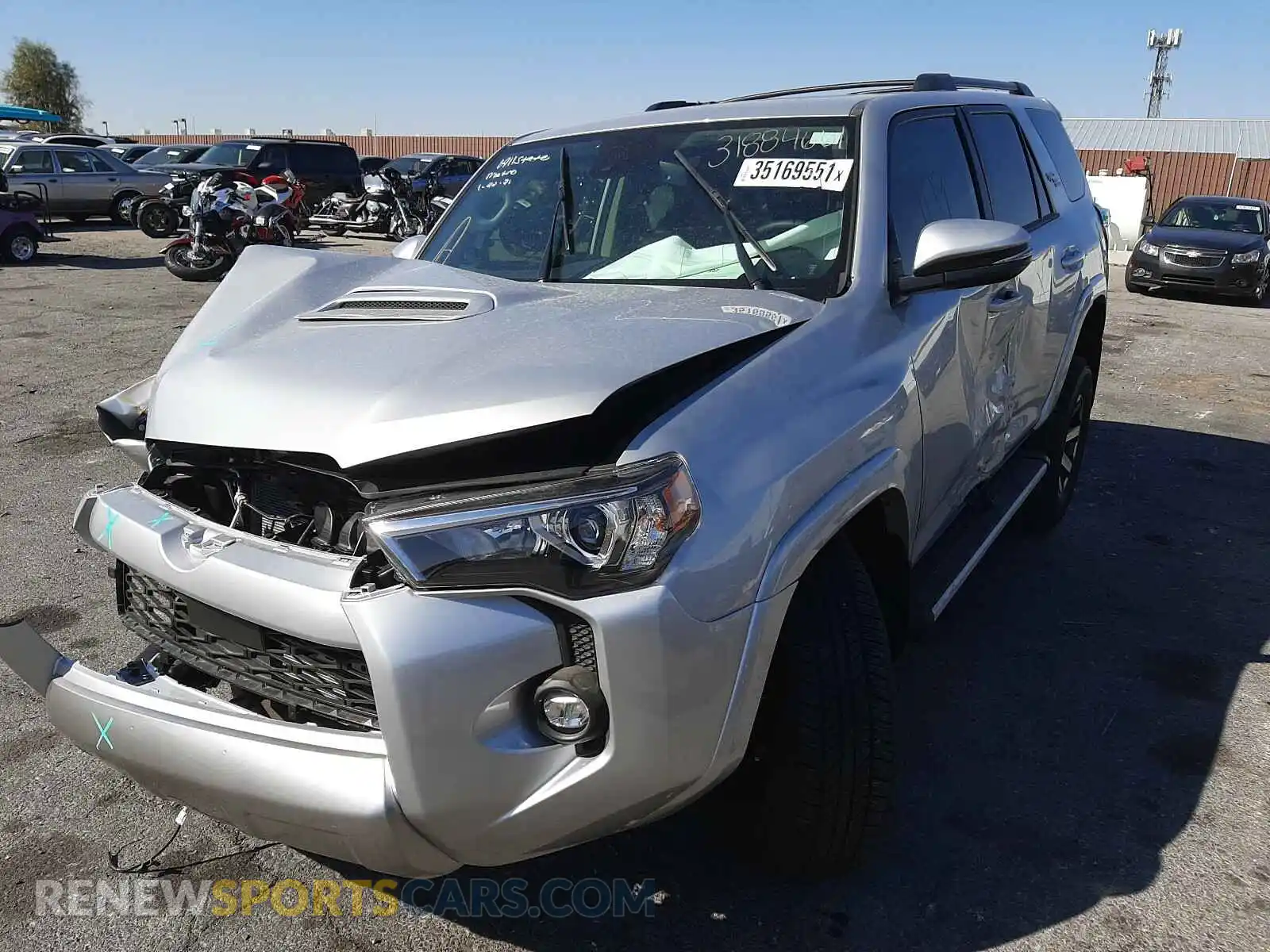 2 Photograph of a damaged car JTERU5JR8M5877698 TOYOTA 4RUNNER 2021