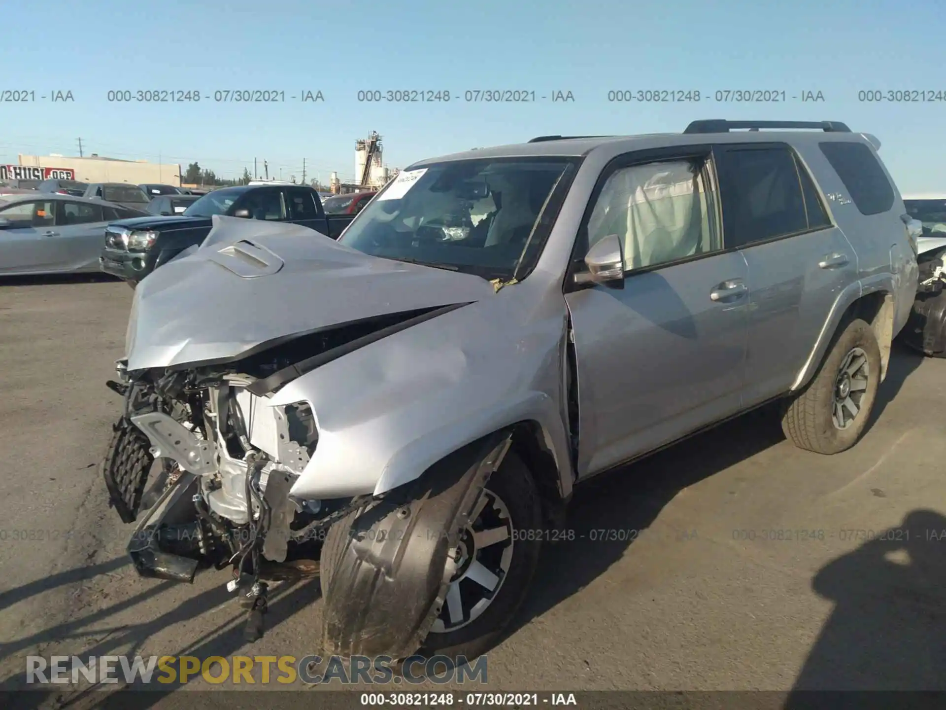 2 Photograph of a damaged car JTERU5JRXM5889660 TOYOTA 4RUNNER 2021