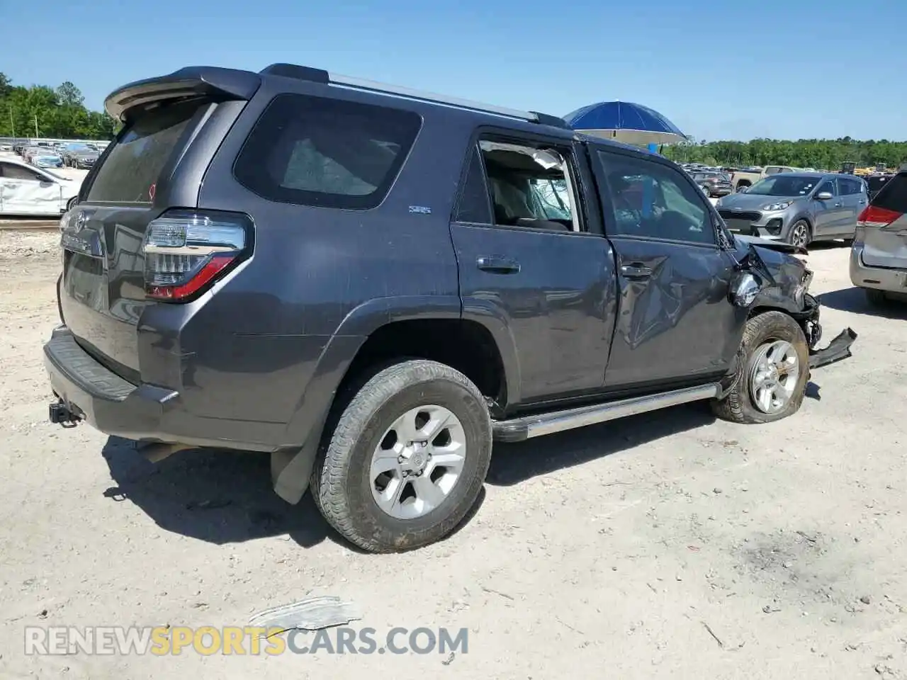 3 Photograph of a damaged car JTEEU5JR4N5259343 TOYOTA 4RUNNER 2022