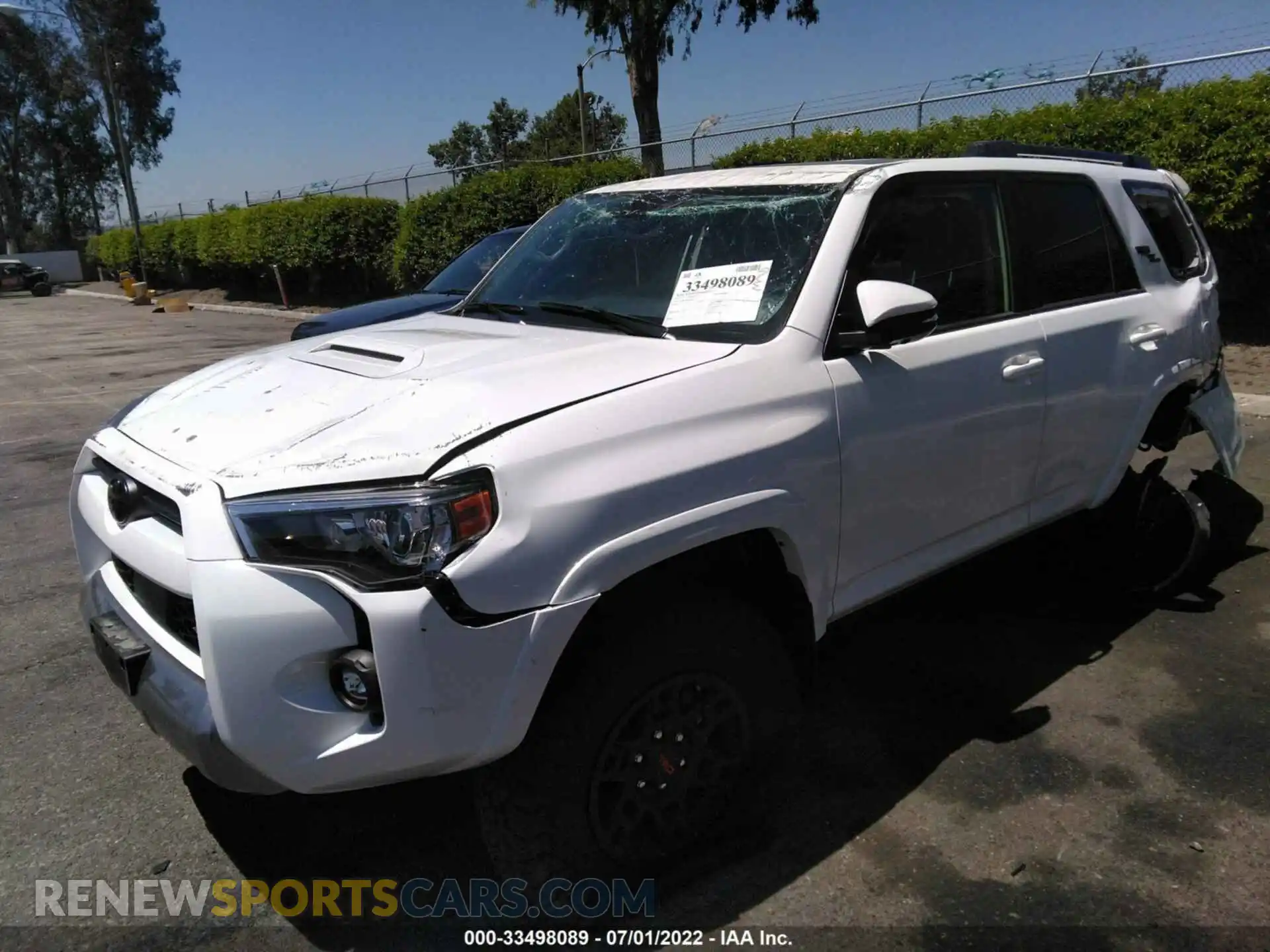 2 Photograph of a damaged car JTERU5JR4N6045237 TOYOTA 4RUNNER 2022