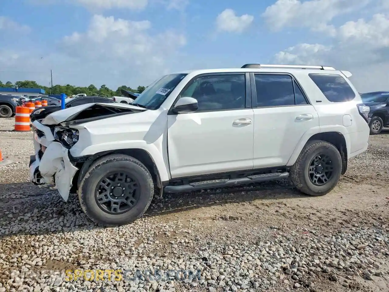 1 fotografías del automóvil dañado JTEEU5JR1P5289211 TOYOTA 4RUNNER 2023