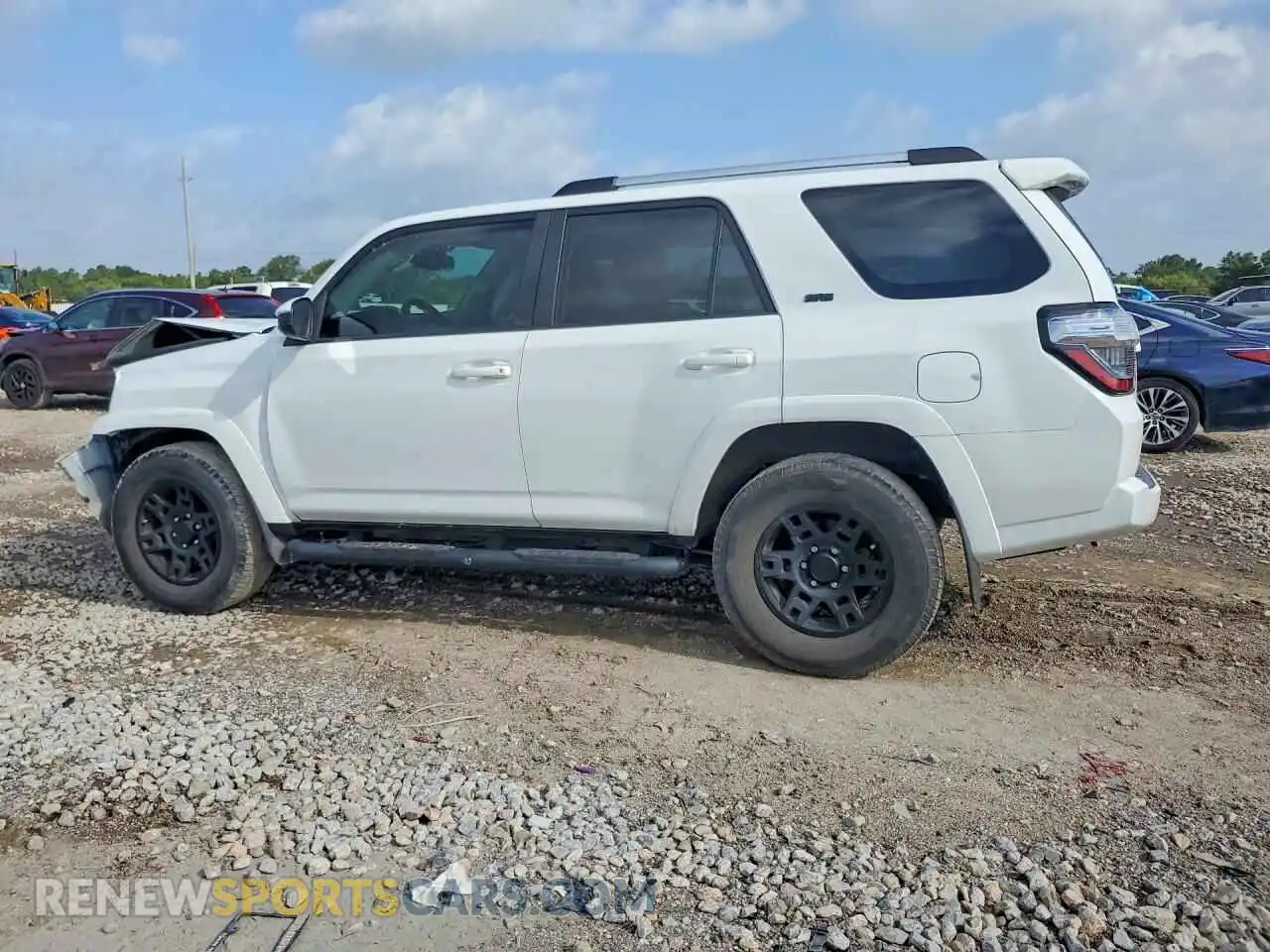 2 fotografías del automóvil dañado JTEEU5JR1P5289211 TOYOTA 4RUNNER 2023