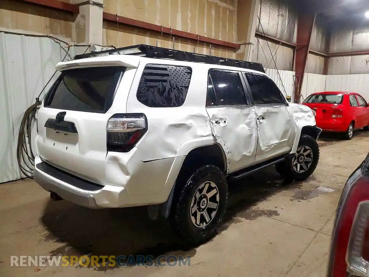 3 fotografías del automóvil dañado JTERU5JR0P6094521 TOYOTA 4RUNNER 2023