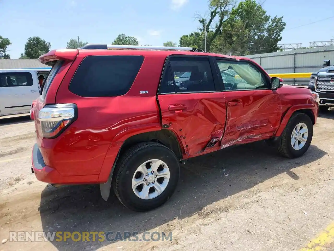 3 Фотография поврежденного автомобиля JTENU5JR2R6218466 TOYOTA 4RUNNER 2024