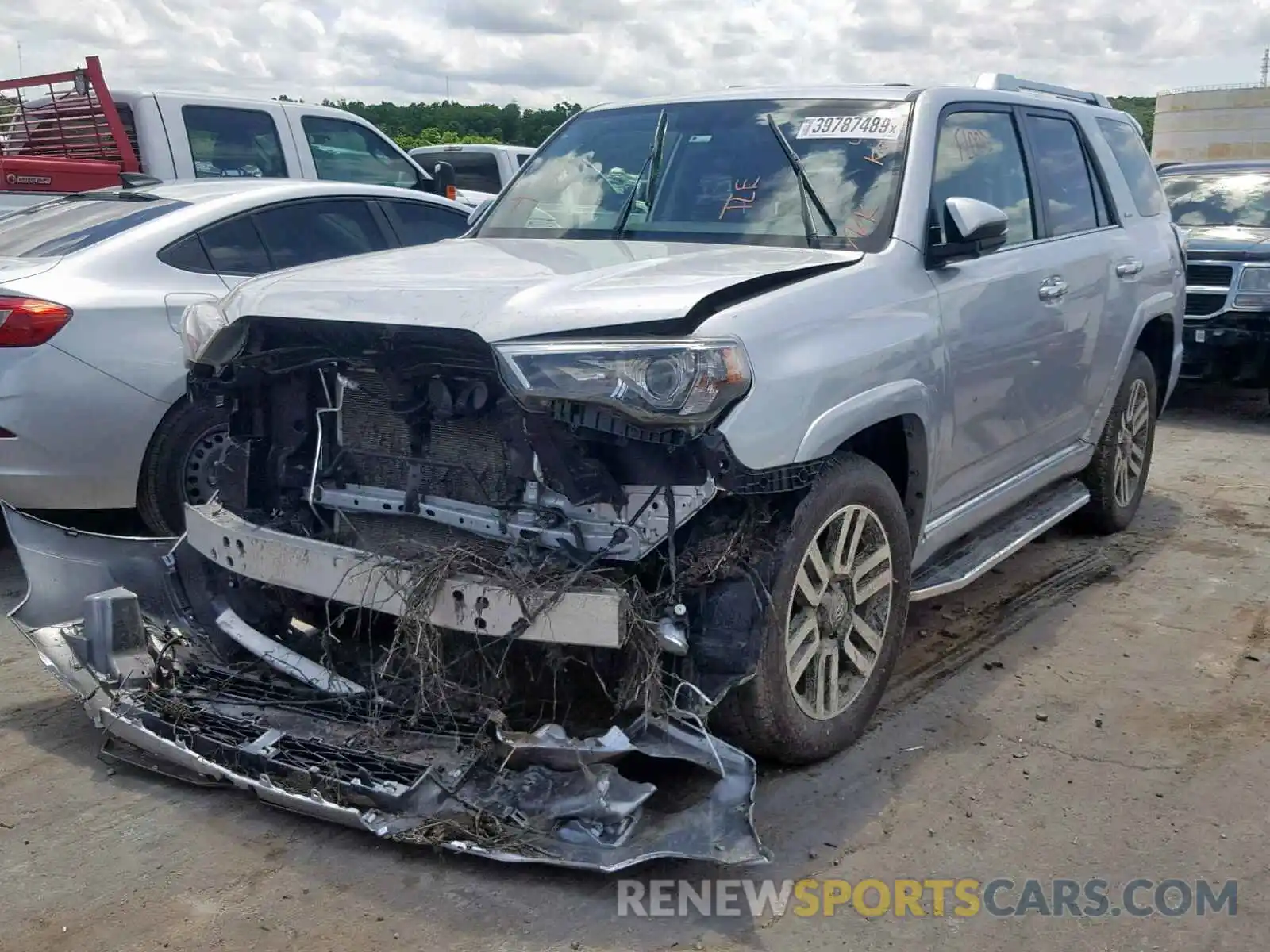2 Photograph of a damaged car JTEBU5JR7K5643809 TOYOTA 4RUNNER SR 2019