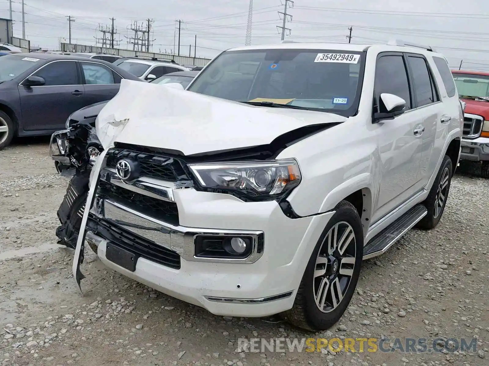2 Photograph of a damaged car JTEZU5JR9K5193661 TOYOTA 4RUNNER SR 2019