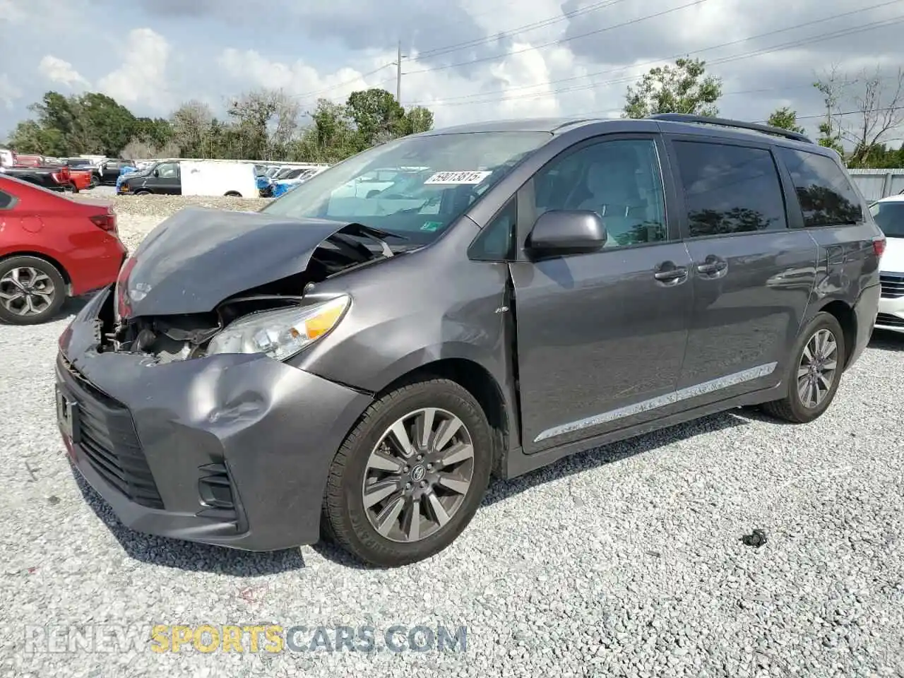 1 Photograph of a damaged car 5TDJZ3DC5LS241702 TOYOTA All Models 2020
