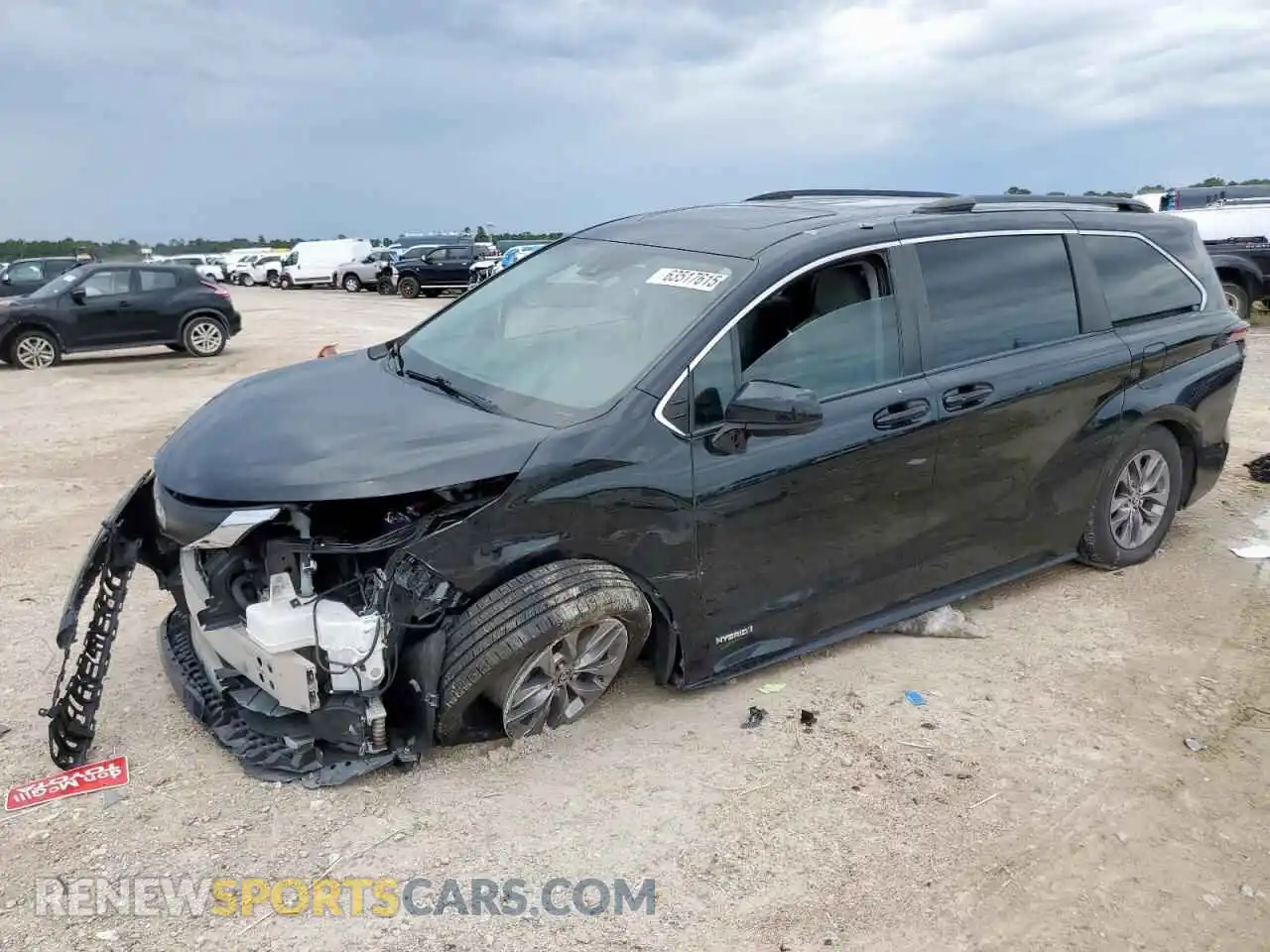 1 Photograph of a damaged car 5TDBRKEC0MS036240 TOYOTA All Models 2021