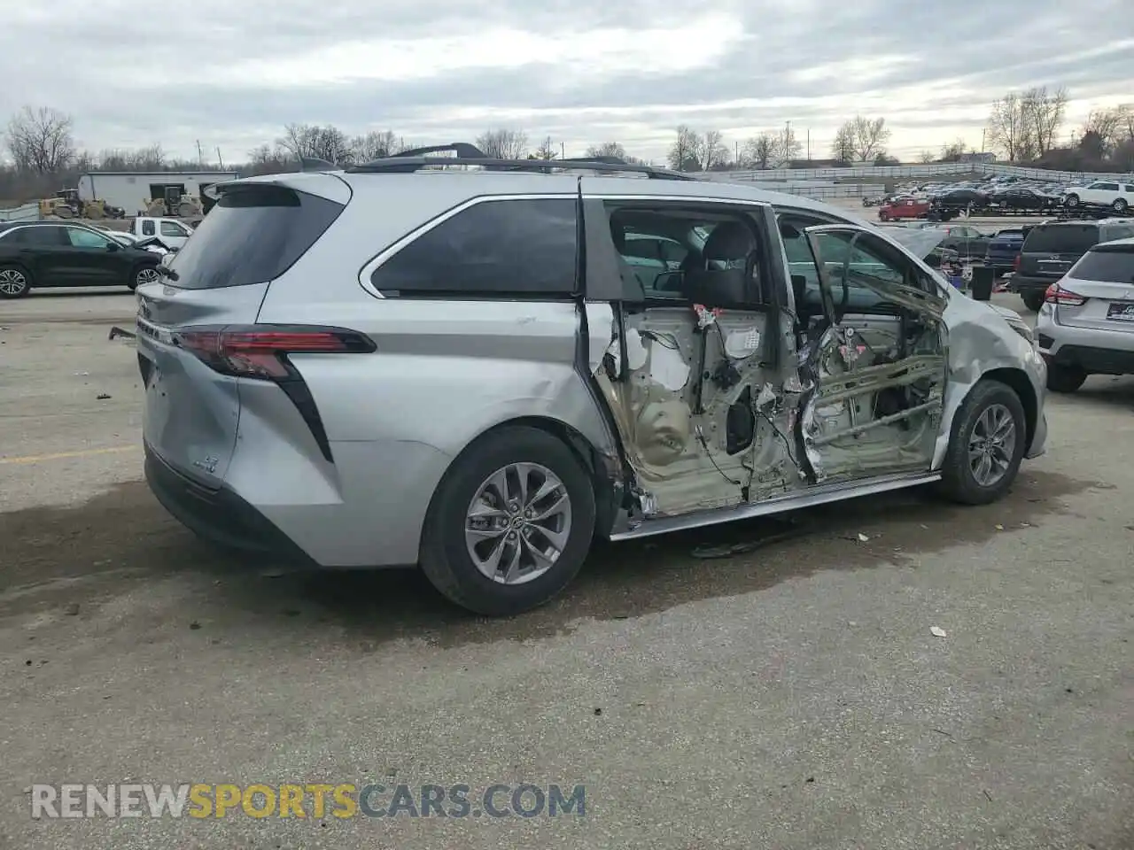 3 Photograph of a damaged car 5TDBRKEC2MS031556 TOYOTA All Models 2021