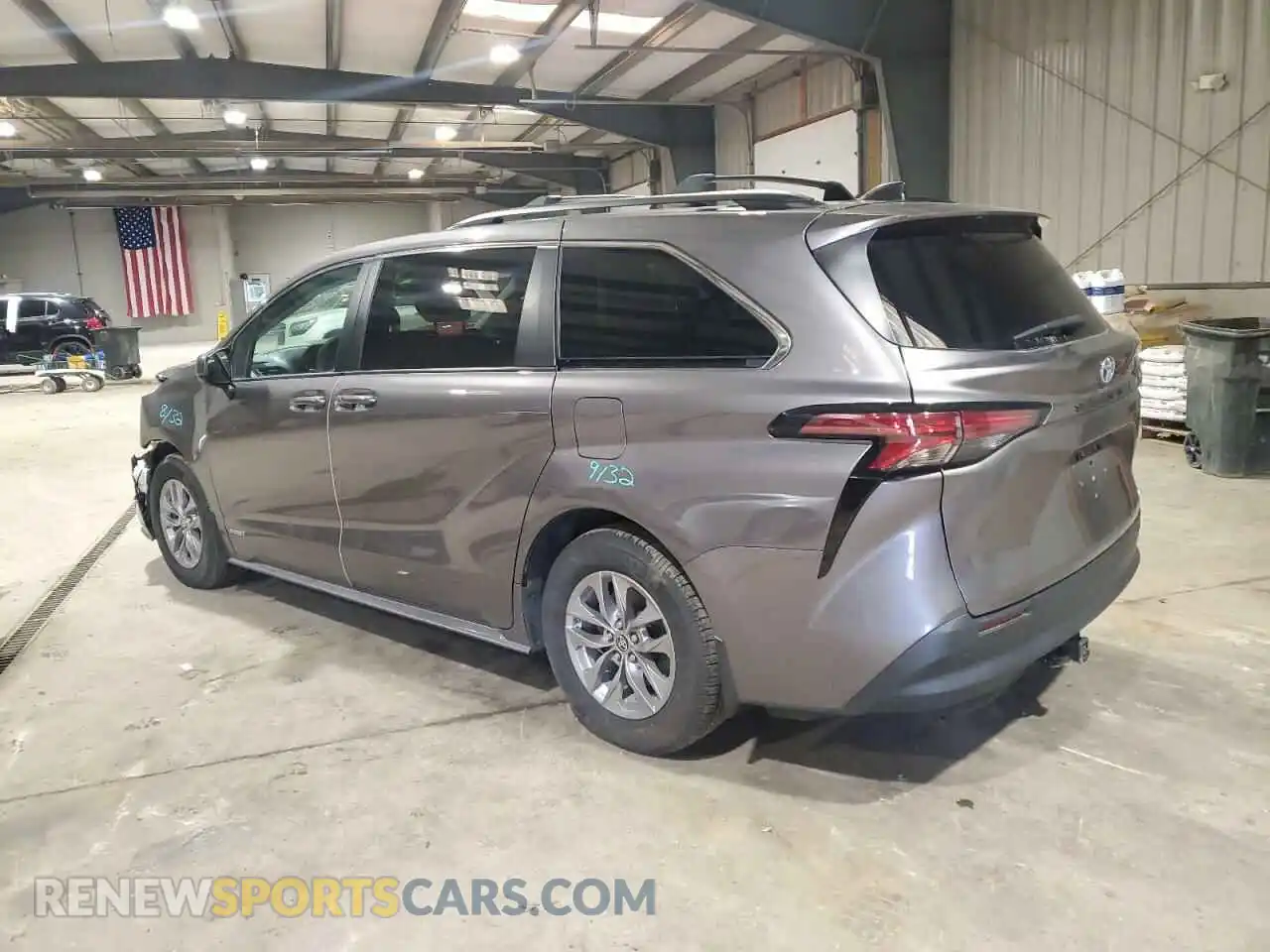 2 Photograph of a damaged car 5TDBRKEC8MS059247 TOYOTA All Models 2021