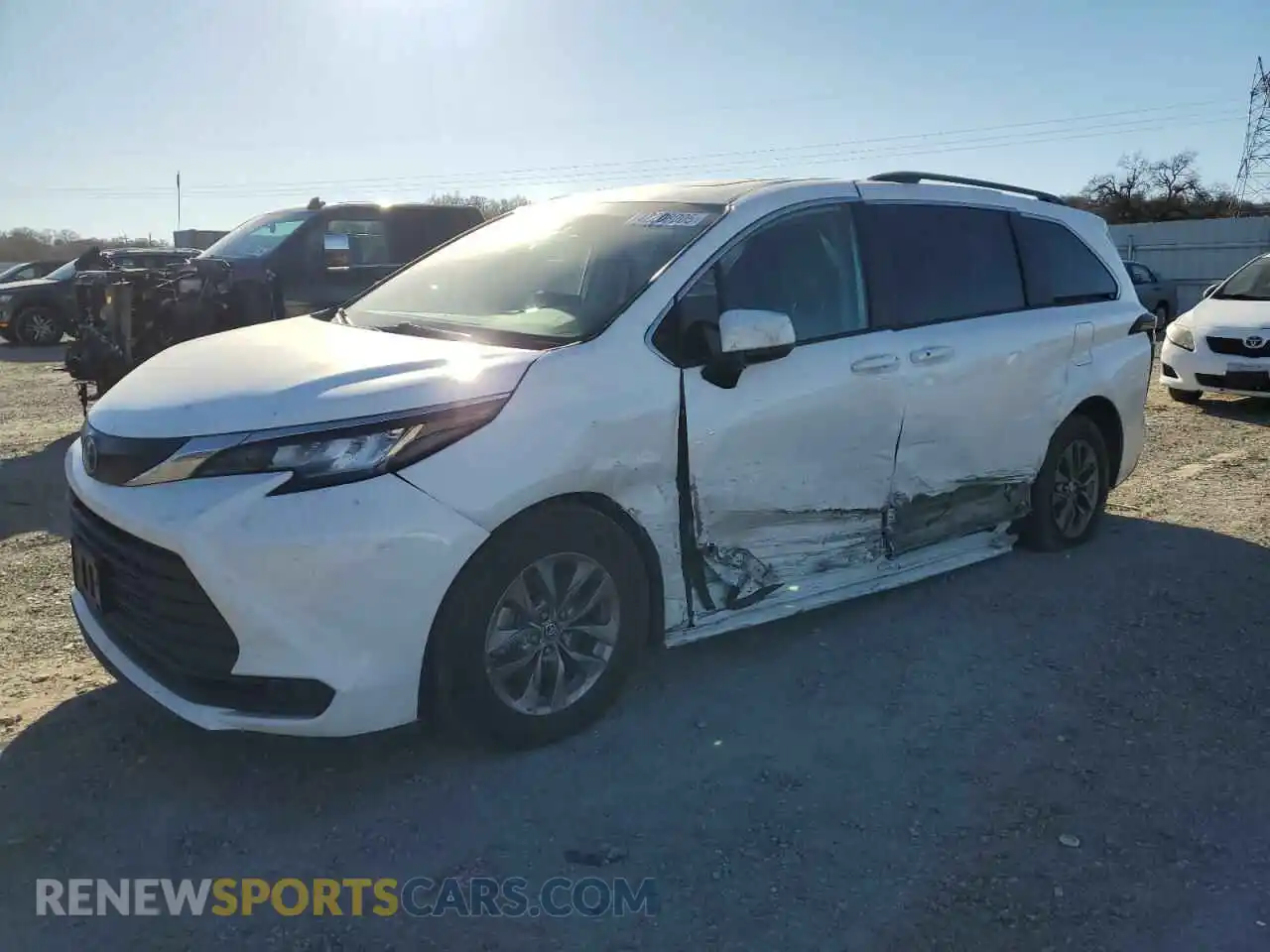1 Photograph of a damaged car 5TDBRKECXMS006842 TOYOTA All Models 2021