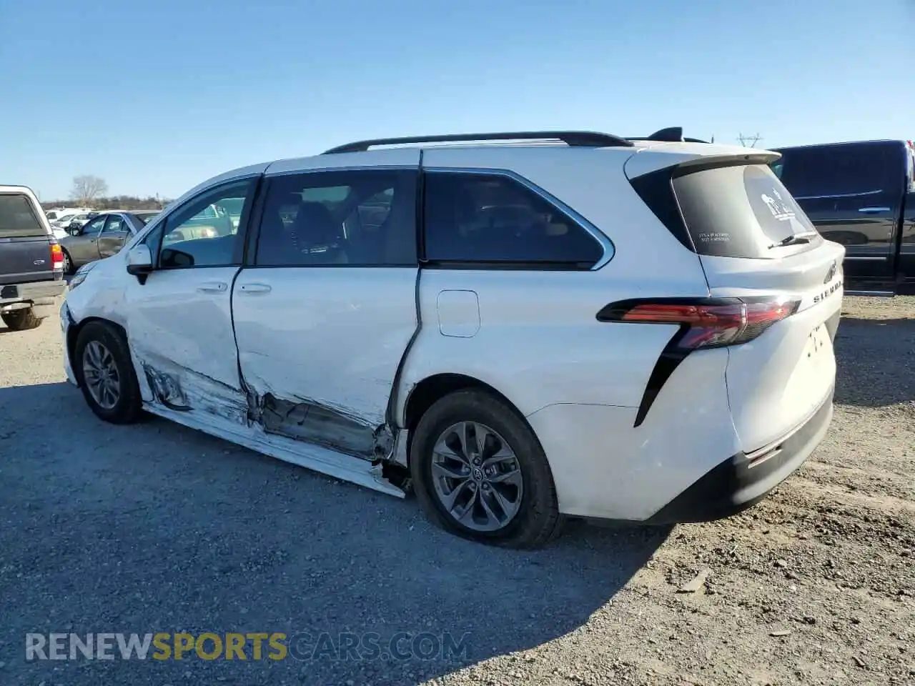 2 Photograph of a damaged car 5TDBRKECXMS006842 TOYOTA All Models 2021