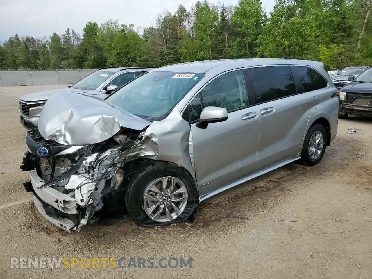 1 Photograph of a damaged car 5TDGRKEC7MS071721 TOYOTA All Models 2021