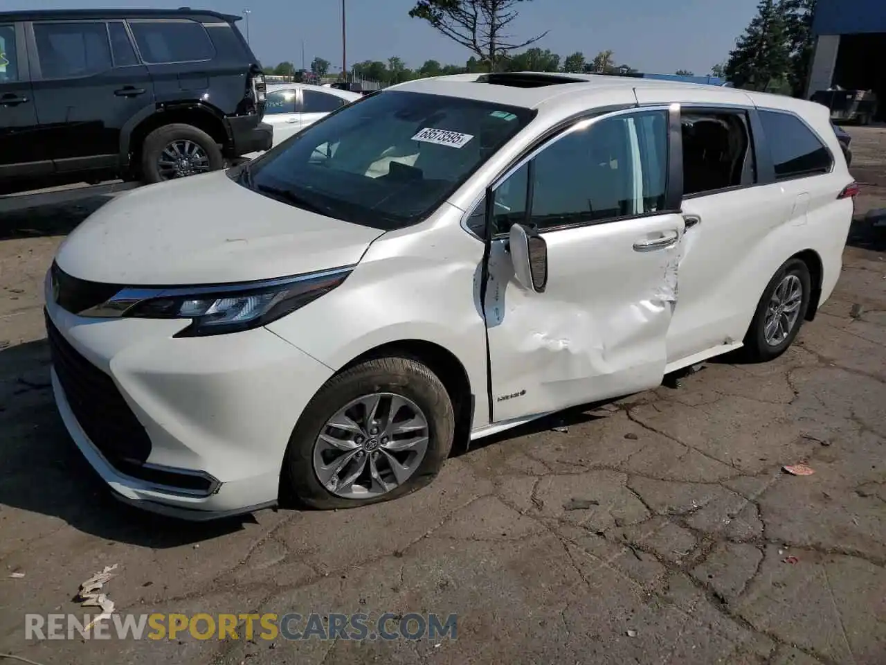 1 Фотография поврежденного автомобиля 5TDGRKECXMS001825 TOYOTA All Models 2021