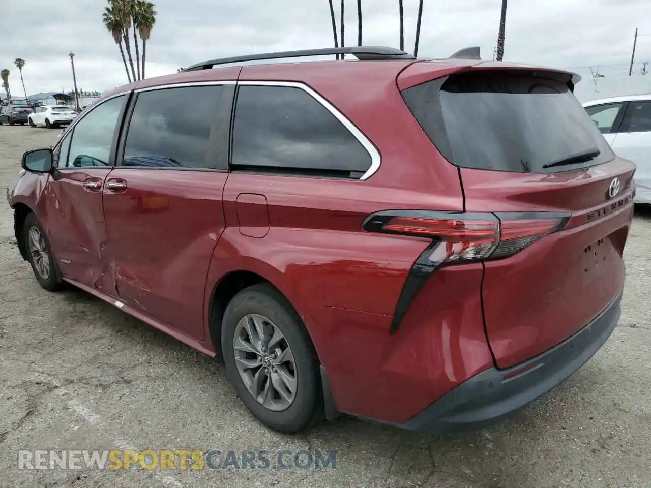 2 Photograph of a damaged car 5TDJRKEC3MS008587 TOYOTA All Models 2021