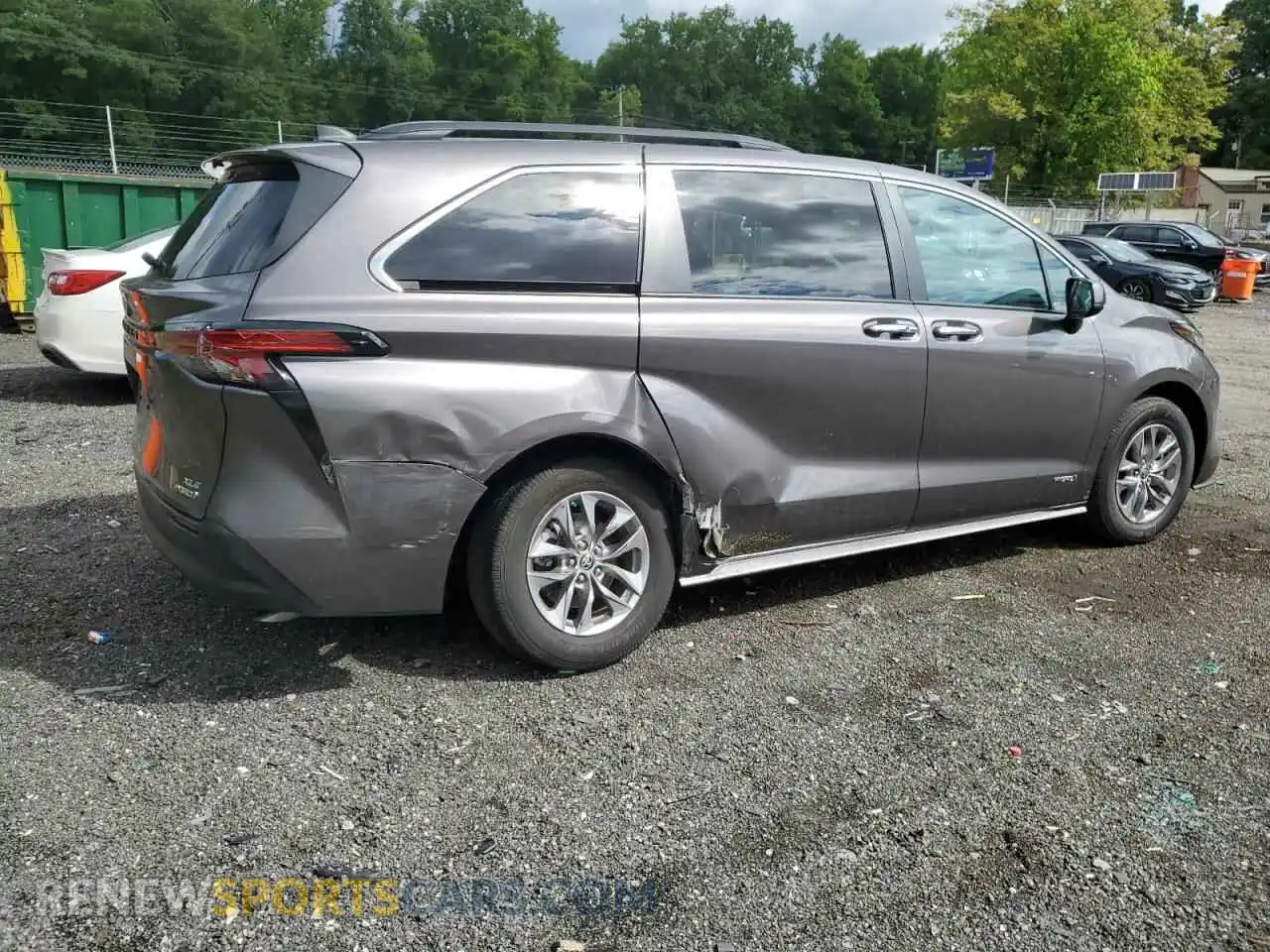 3 Фотография поврежденного автомобиля 5TDJRKEC6MS016893 TOYOTA All Models 2021