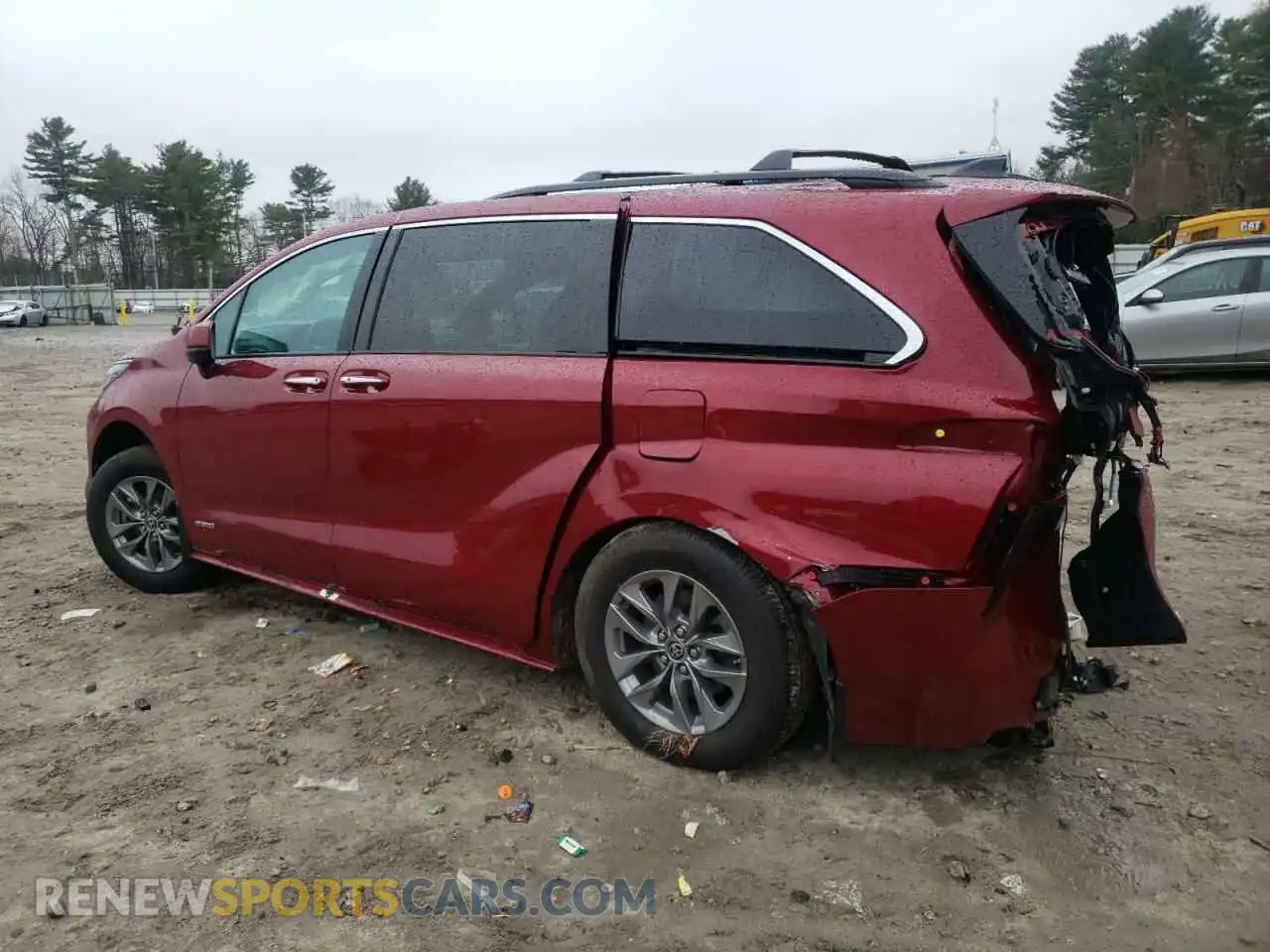 2 Photograph of a damaged car 5TDJSKFC1MS012267 TOYOTA All Models 2021