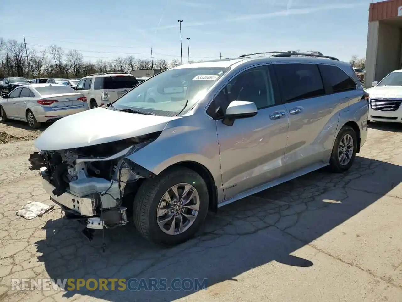 1 Photograph of a damaged car 5TDJSKFC1MS020675 TOYOTA All Models 2021