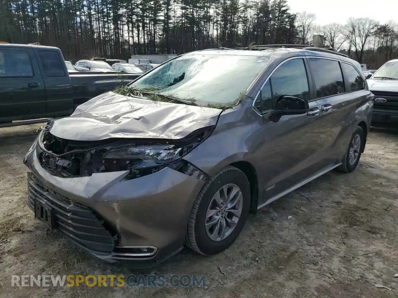 1 Photograph of a damaged car 5TDJSKFC1MS026797 TOYOTA All Models 2021