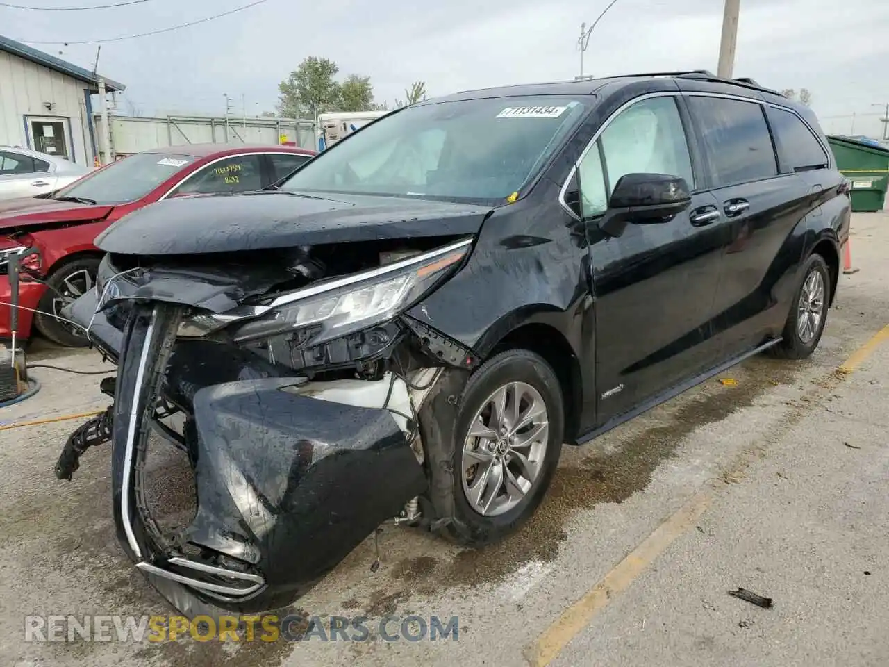 1 Photograph of a damaged car 5TDJSKFC2MS011841 TOYOTA All Models 2021