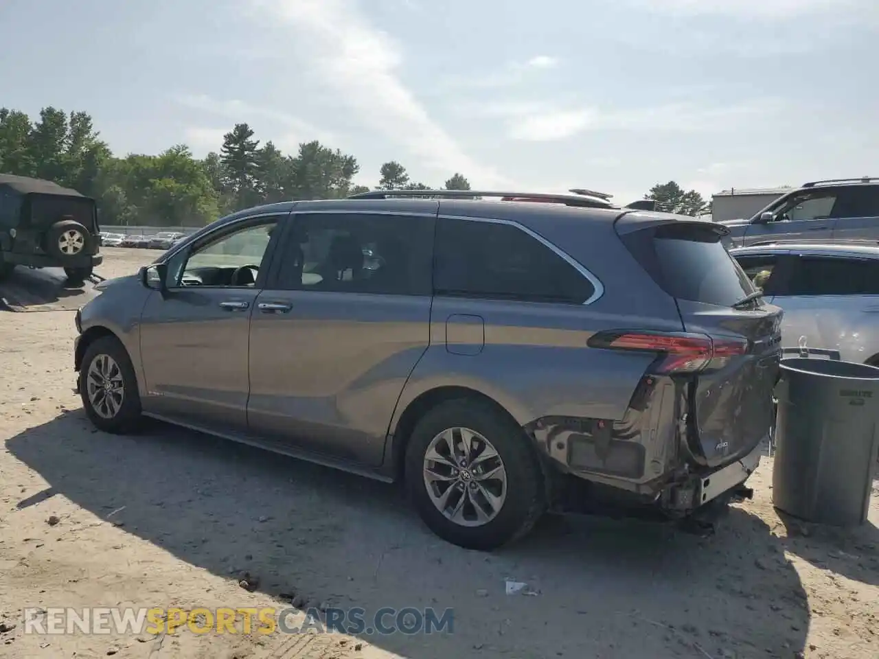 2 Photograph of a damaged car 5TDJSKFCXMS031657 TOYOTA All Models 2021