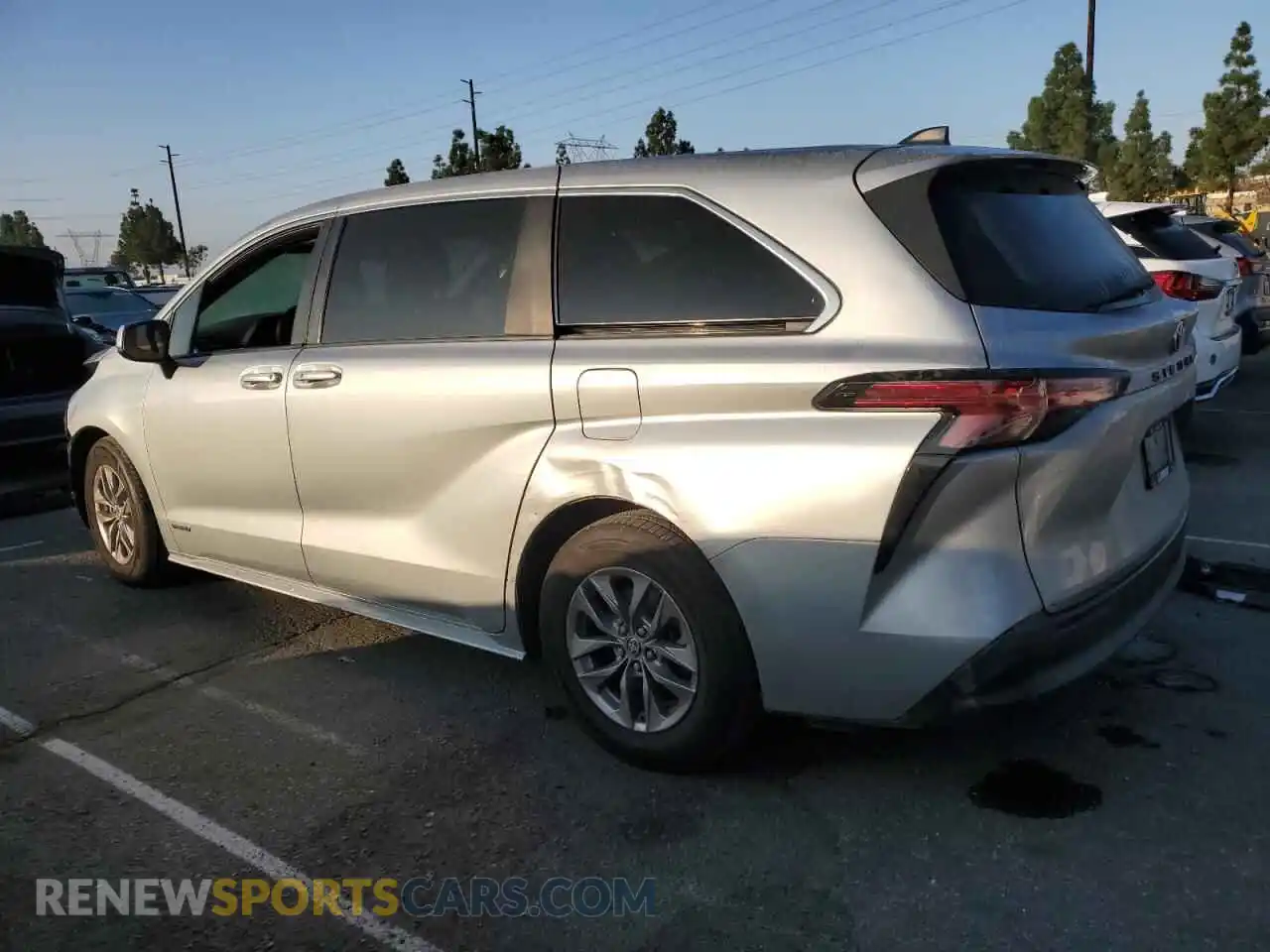 2 Photograph of a damaged car 5TDKRKEC0MS018224 TOYOTA All Models 2021
